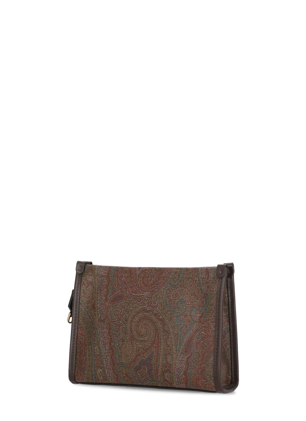 Shop Etro Paisley Pochette In Brown