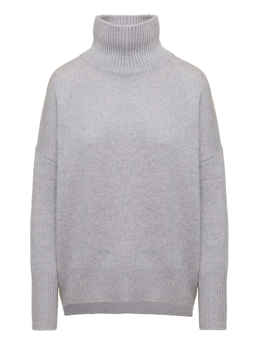 Lisa Yang Heidi Cashmere Turtleneck Sweater In Light Grey