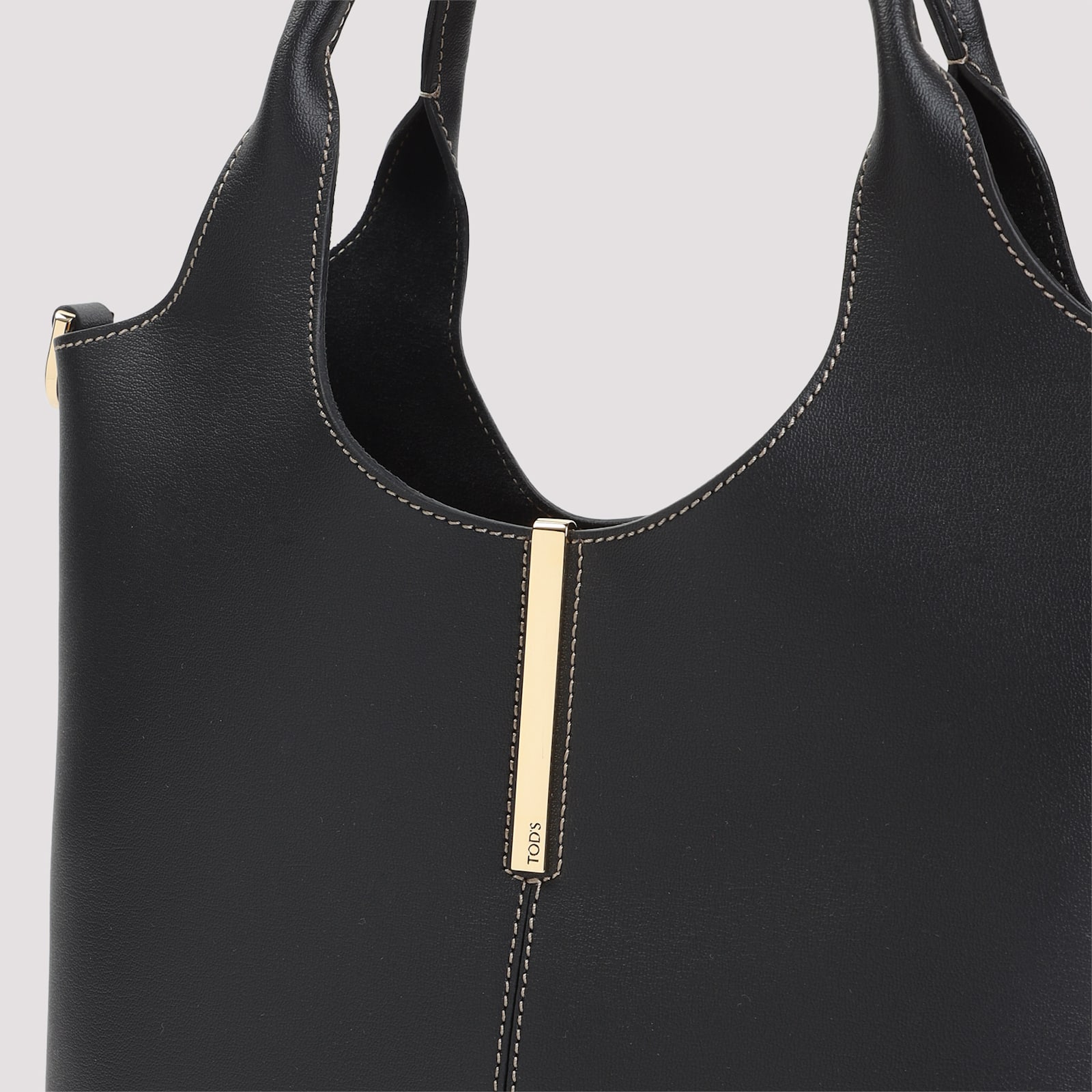Tod's Ebr Double Handles Little Bag In Black