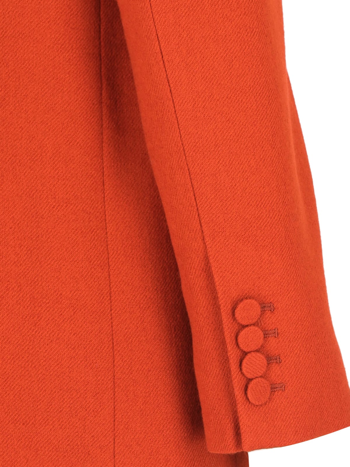 Shop Dries Van Noten Single-breasted Blazer In Orange