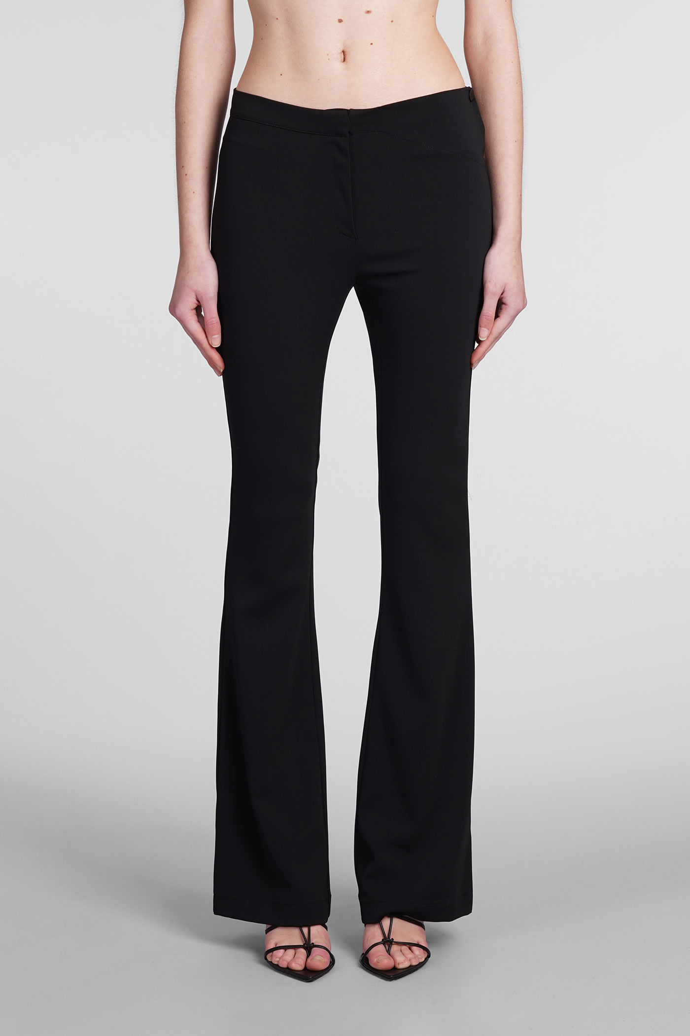 Shop Andreädamo Pants In Black Polyester