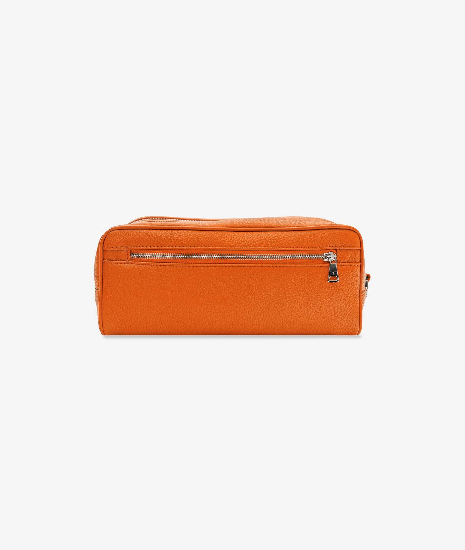 Shop Larusmiani Wash Bag Tzar Luggage In Orange