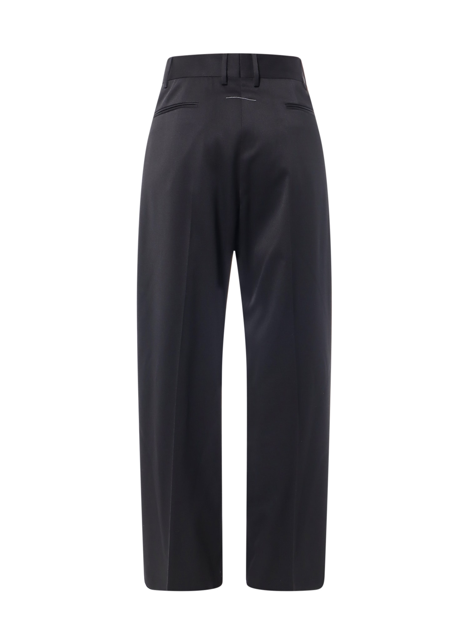 Shop Mm6 Maison Margiela Trouser In Black