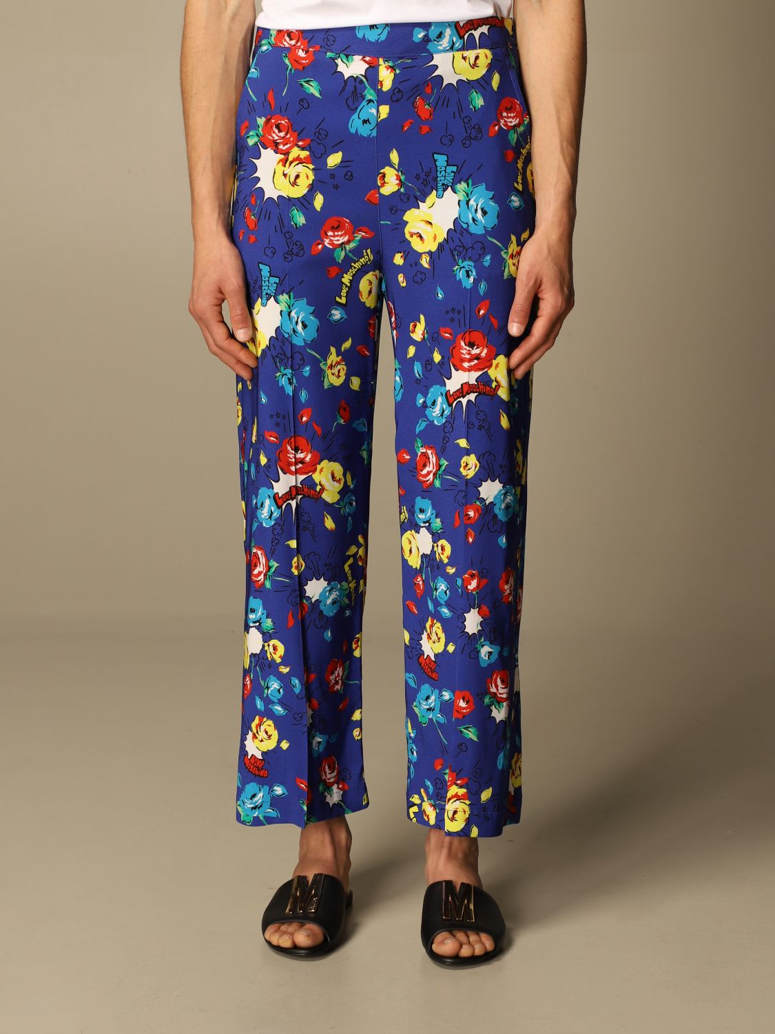 Love Moschino Pants Love Moschino Trousers With Floral Pattern