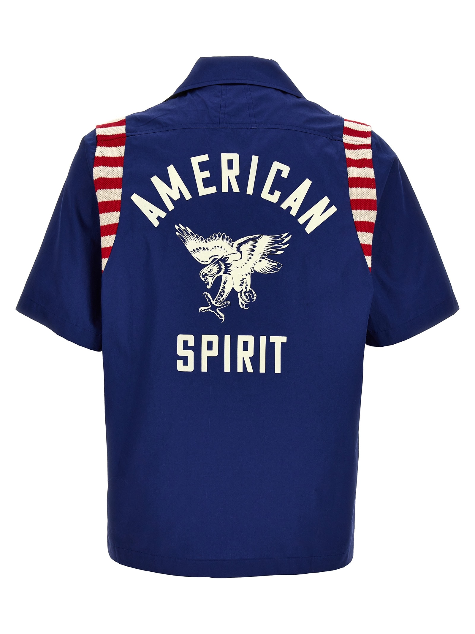 Shop Rhude American Spirit Shirt In Blue