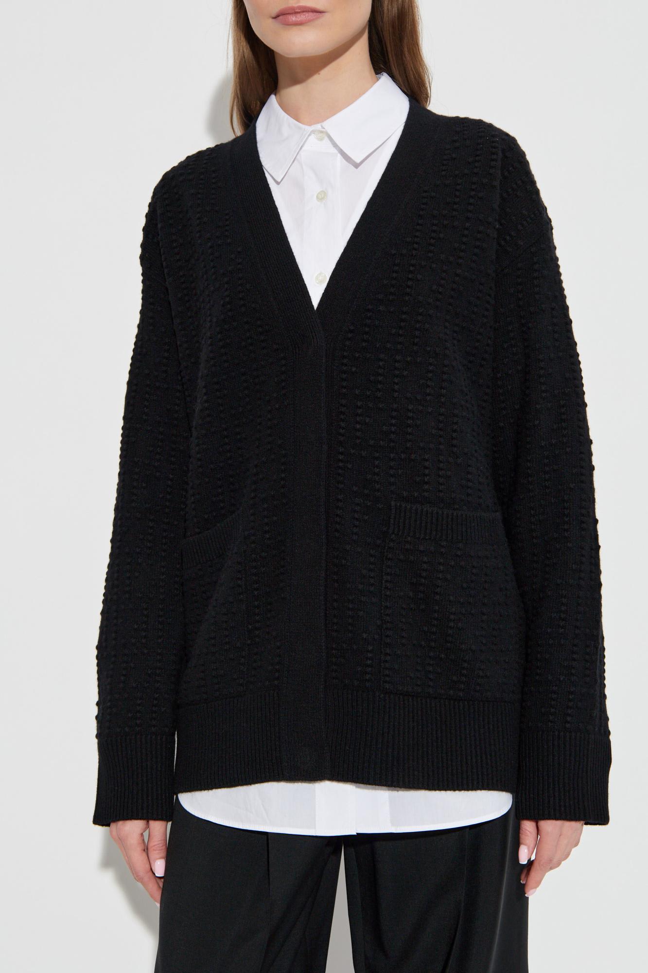 Fendi Cardigan With Pockets In Brown