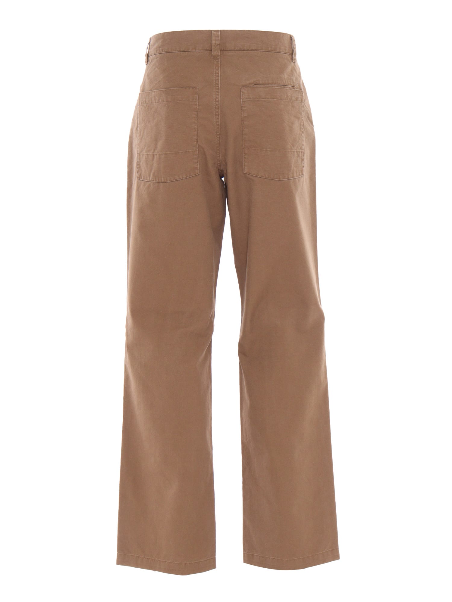 Aspesi Relaxed-fit Straight Leg Pants With Classic Button Closure