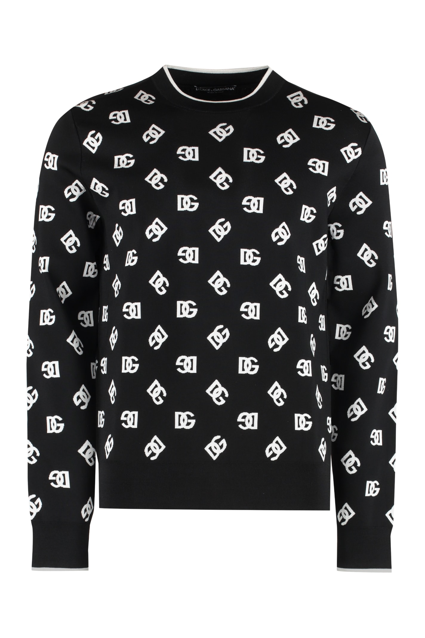 Shop Dolce & Gabbana Long Sleeve Crew-neck Sweater