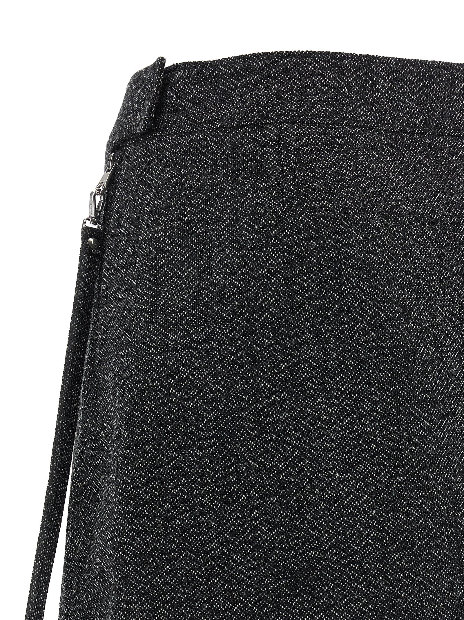 Courrèges Courreges Women 'zipped Caviar Mini' Skirt In Black