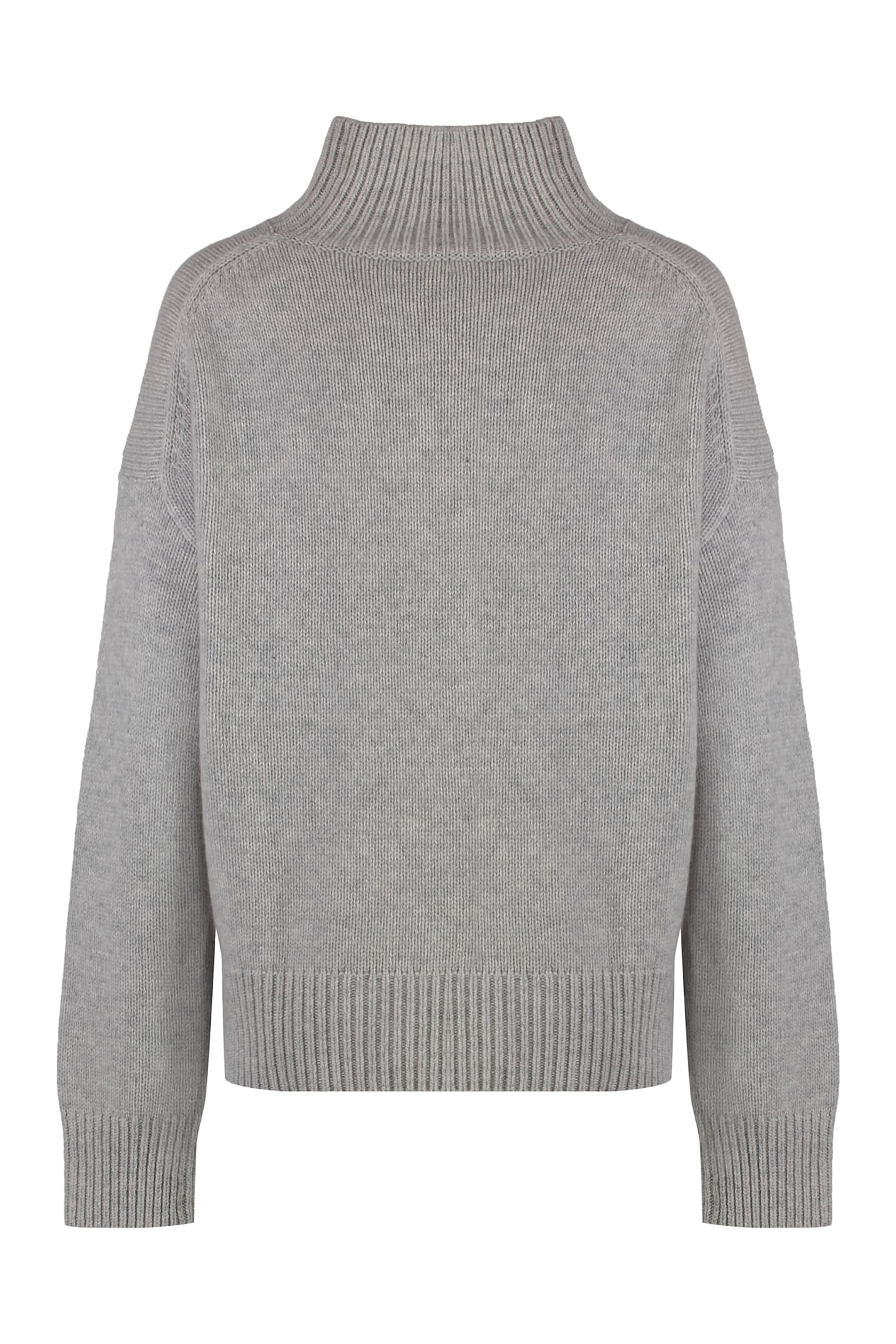 Shop Calvin Klein Wool And Cashmere Sweater In Grigio Chiaro