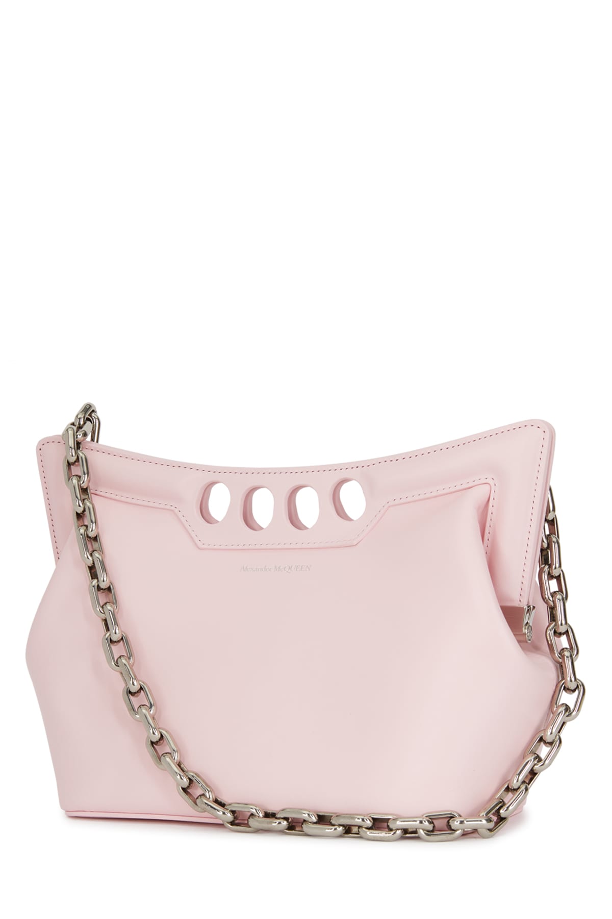 Alexander Mcqueen Leather The Peak Shoulder Bag With Chain In 5723