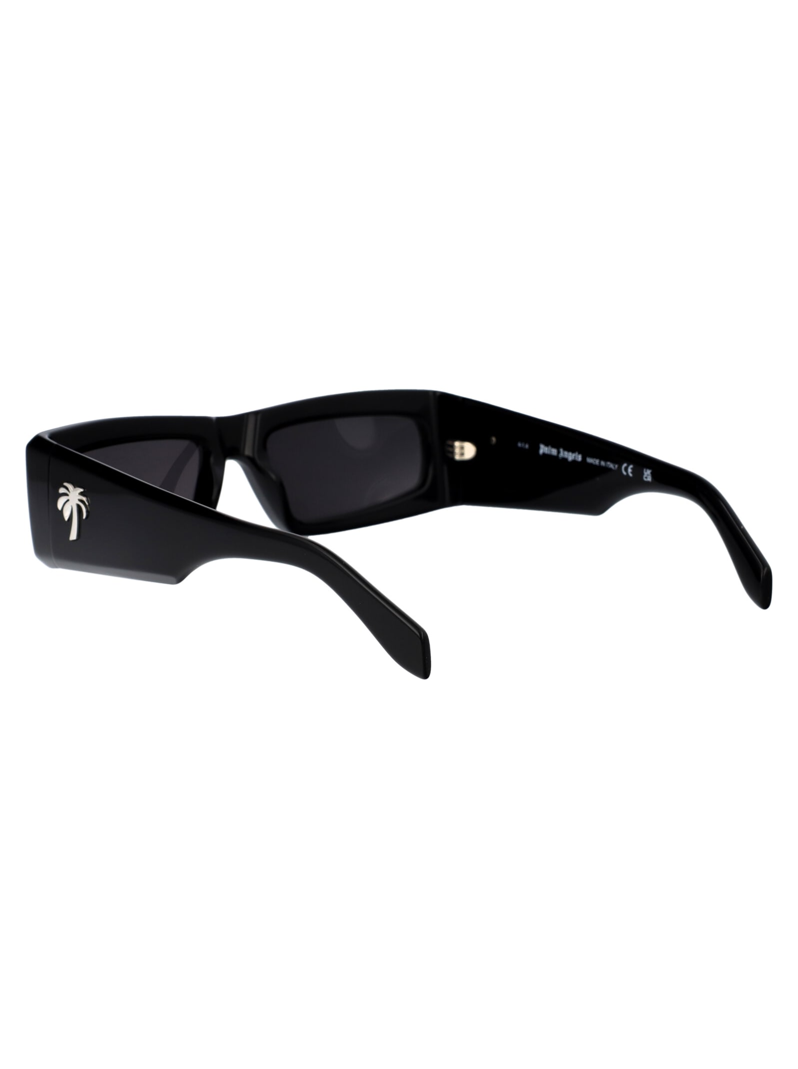 Shop Palm Angels Yreka Sunglasses In 1007 Black