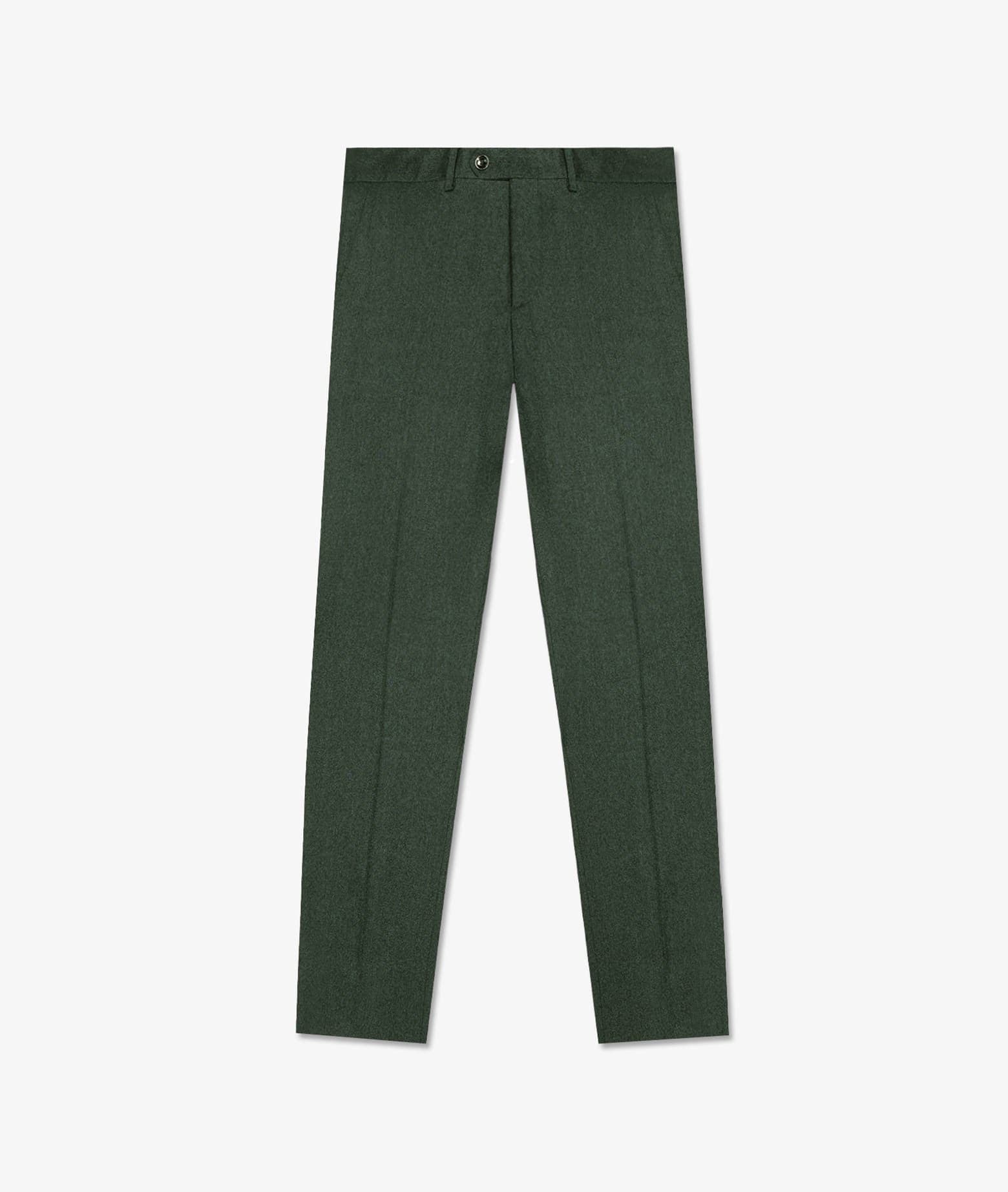 Larusmiani Velvet Trousers Howard Pants In Green