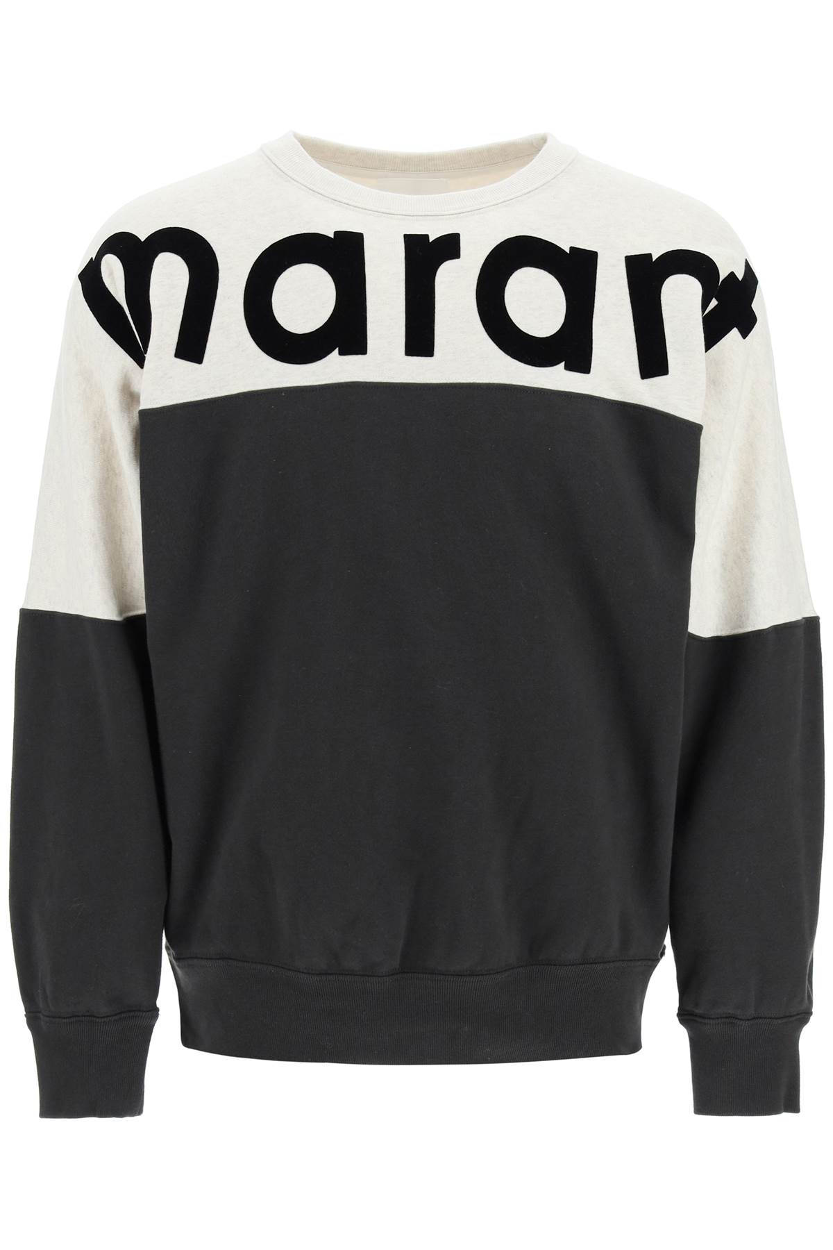 Shop Isabel Marant Howley Crewneck Sweatshirt In Fk Faded Black