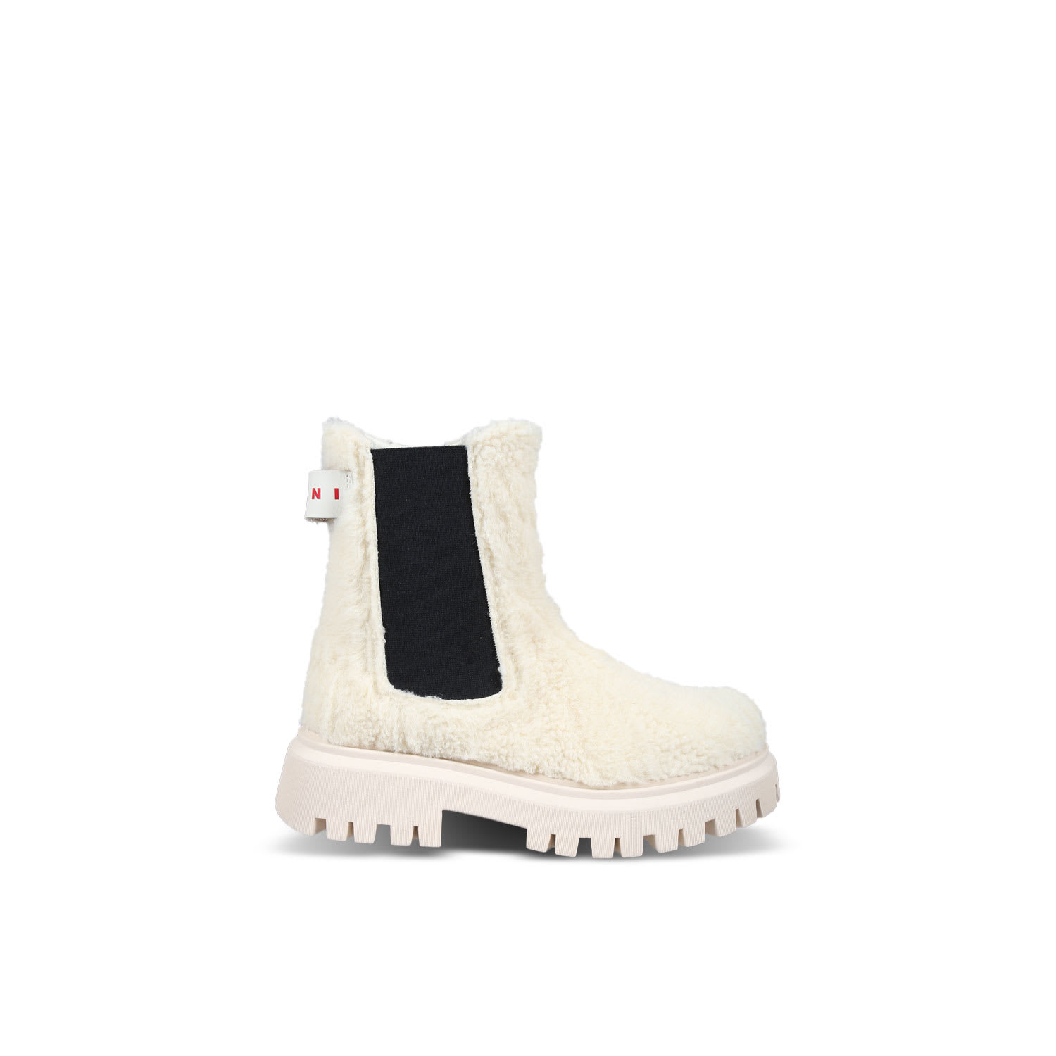 Marni Beige Ankle Boots For Girl With Logo In Beige