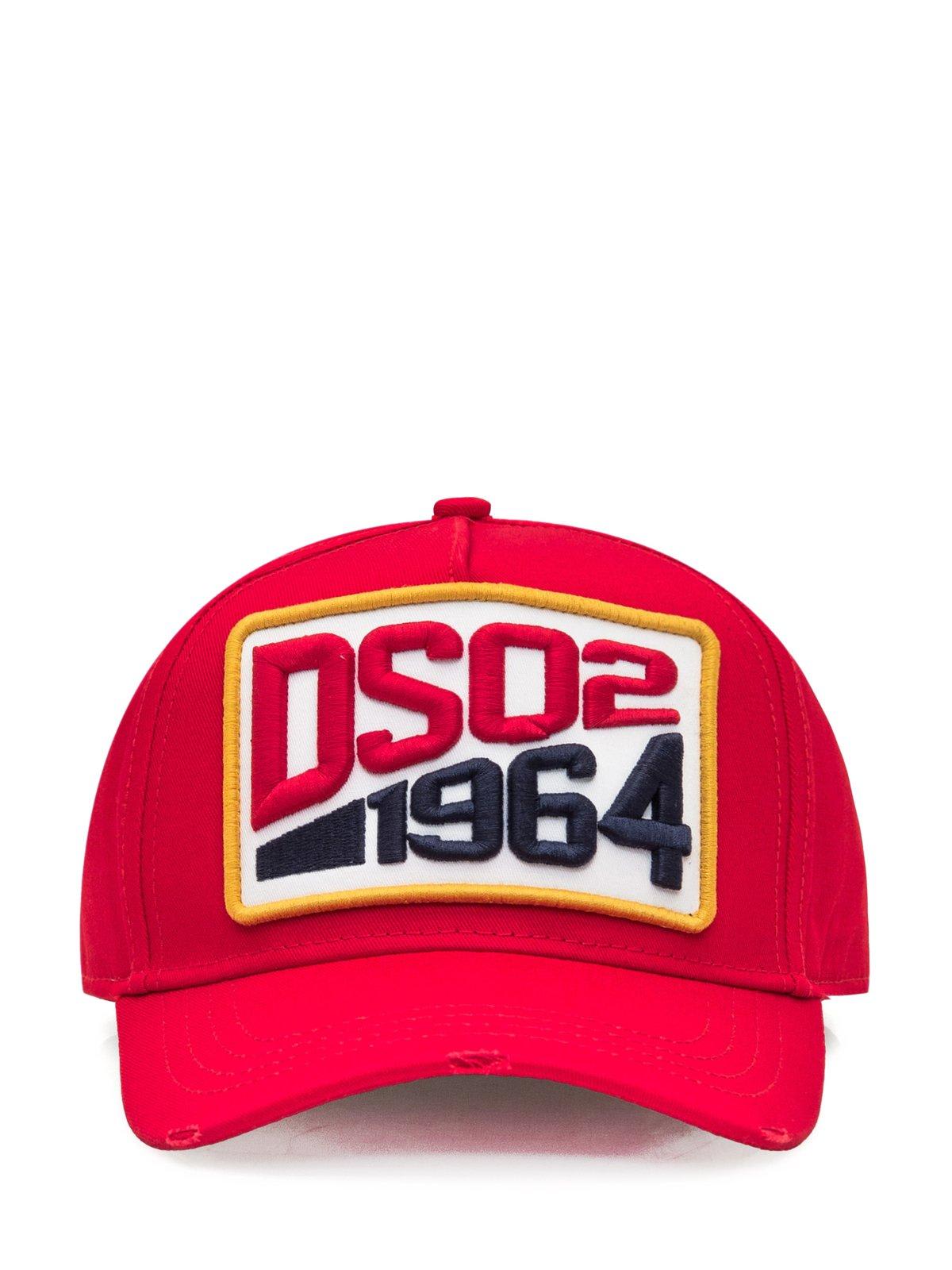 DSQUARED2 1964 LOGO PATCH DISTRESSED CAP