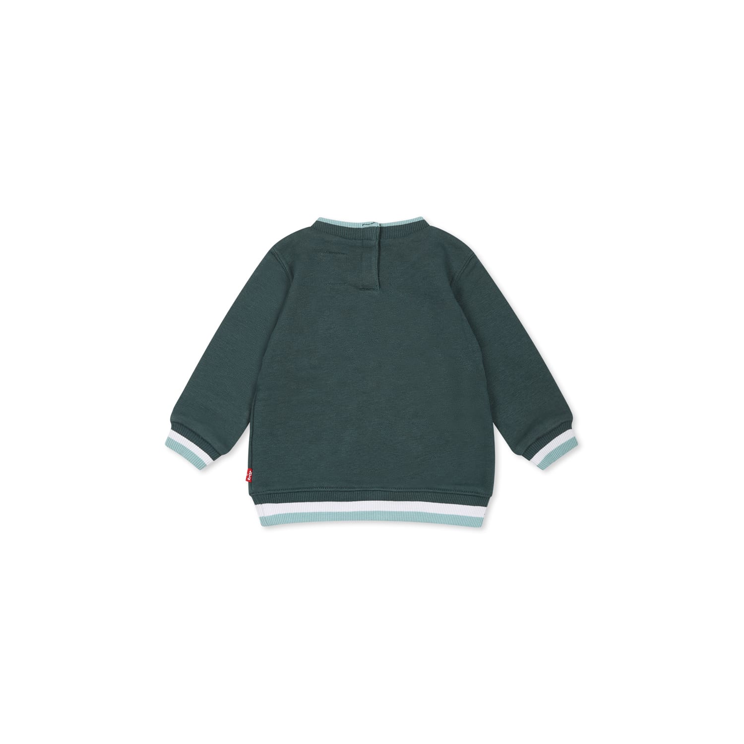 Levi's Green Sweatshirt For Baby Boy With Teddy Bear Print In Green