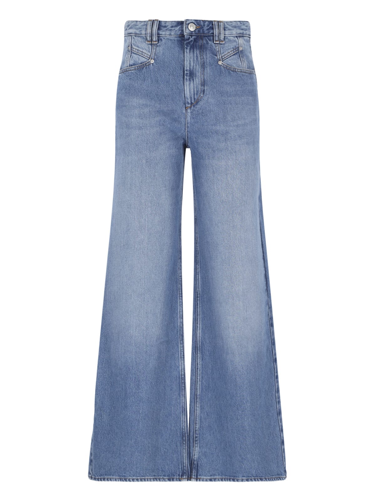 Shop Isabel Marant Palazzo Jeans In Blue