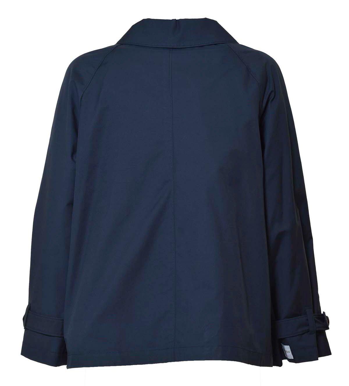 Shop Max Mara Double Breasted Oversized Trench Coat In Blu