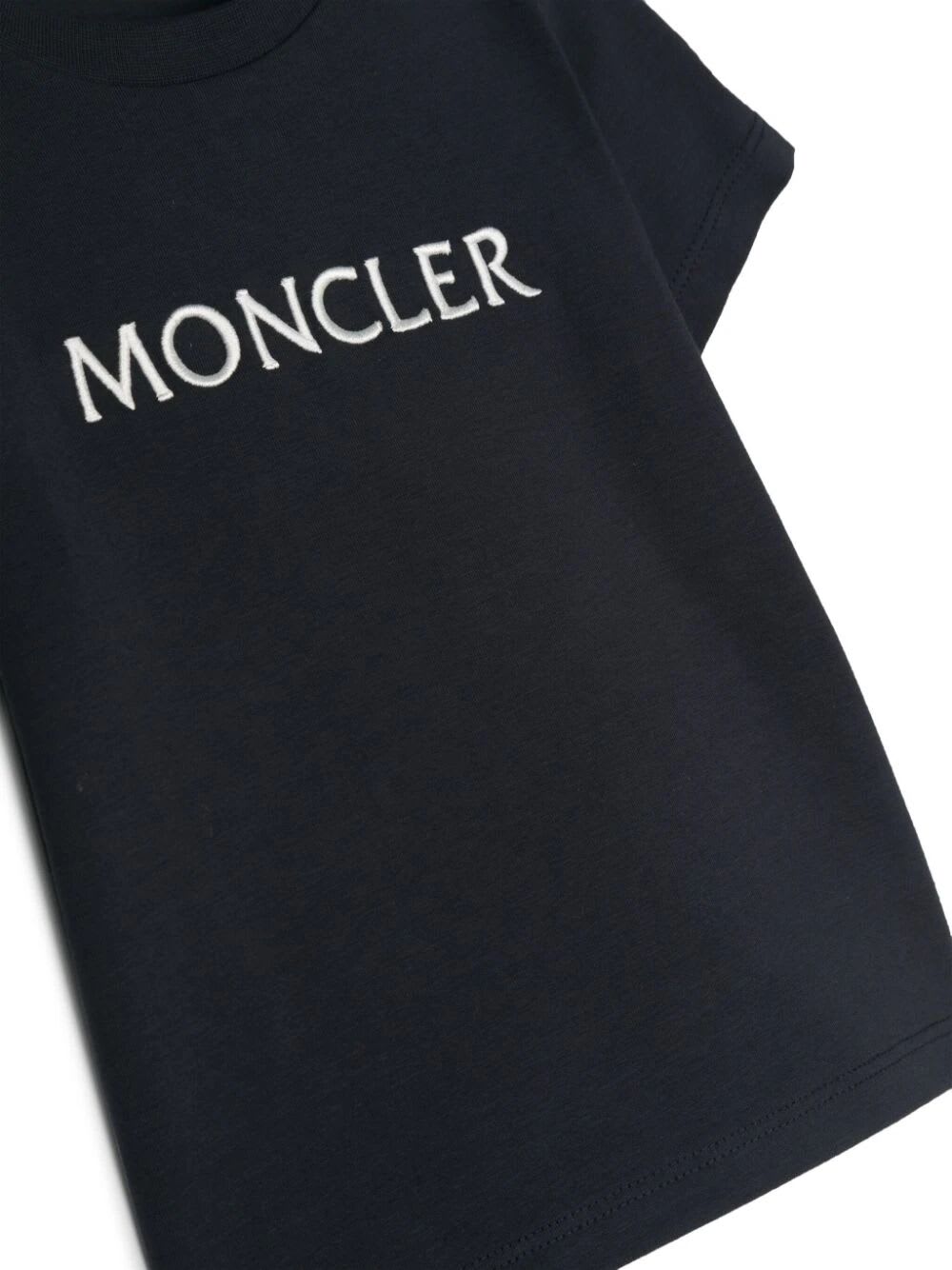 Shop Moncler Ss T-shirt In Blue