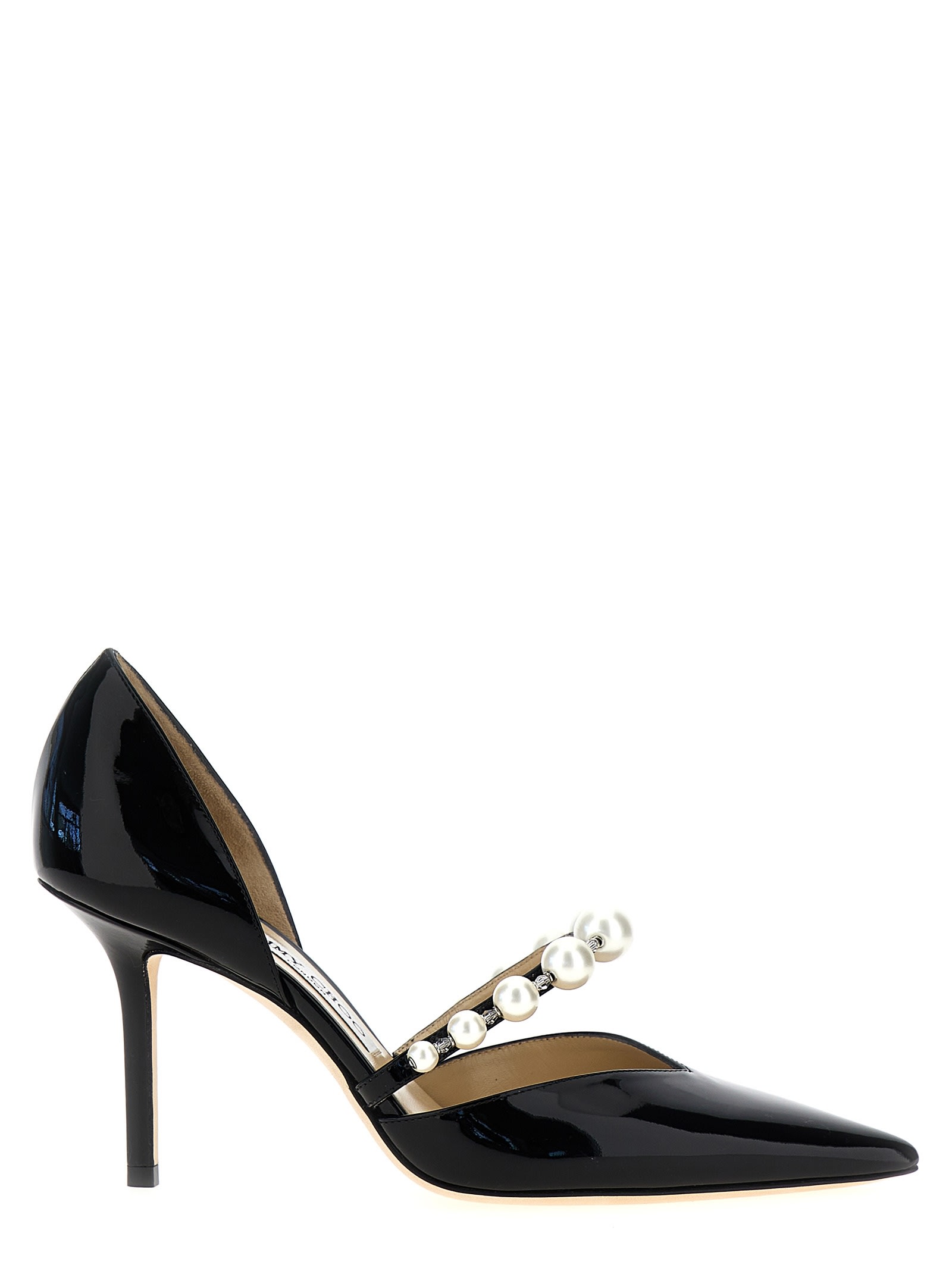 Shop Jimmy Choo Aurelie Pumps In White/black