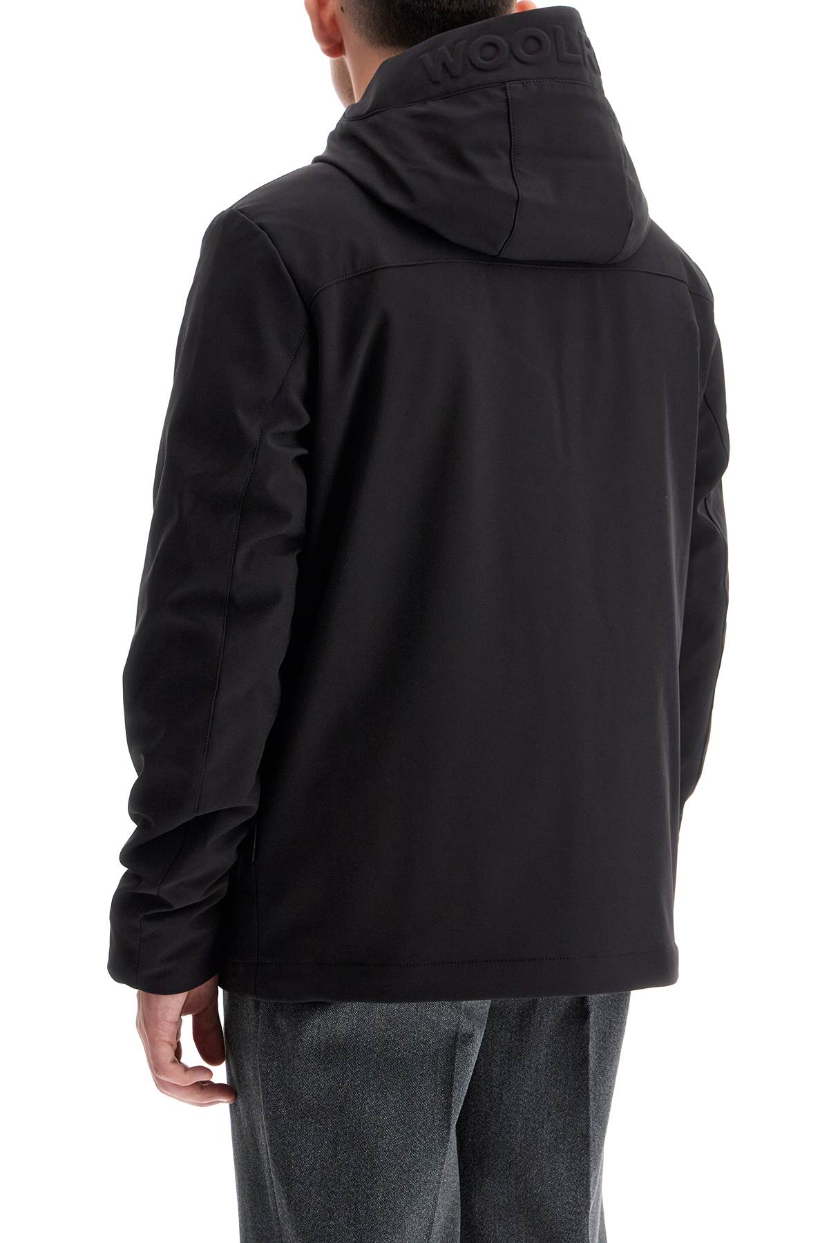 Shop Woolrich Softshell Pacific Jacket For Outdoor In Black (black)