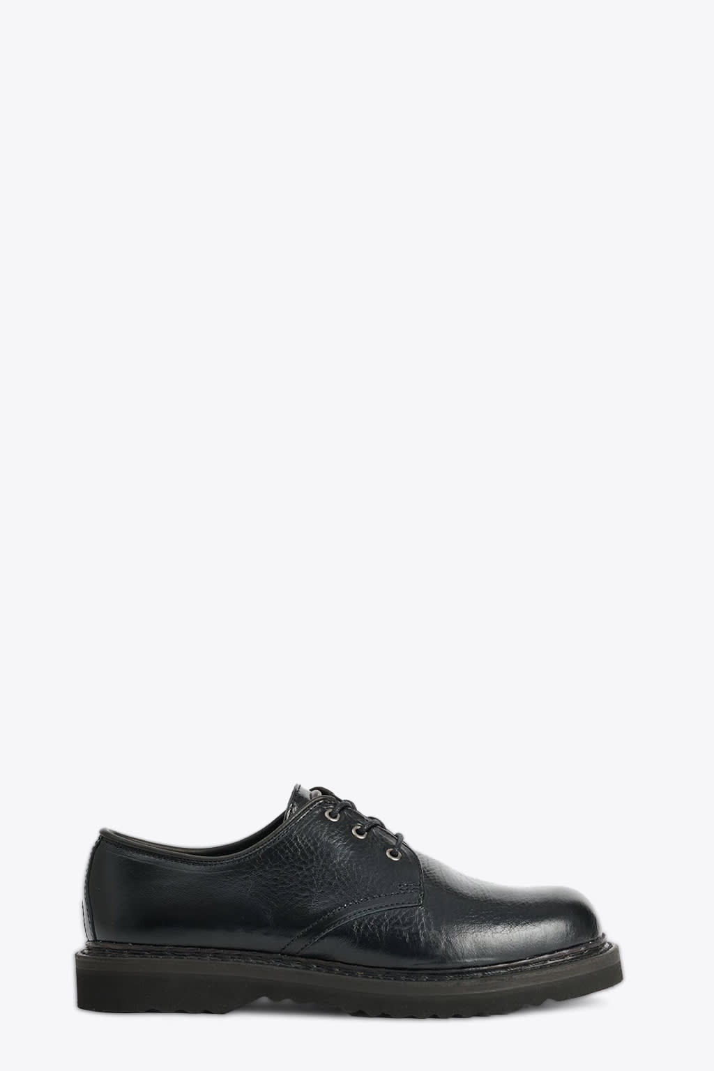 OUR LEGACY TRAMPLER SHOE BLACK CRACKED PATENT LEATHER DERBY SHOES - TRAMPLER SHOE