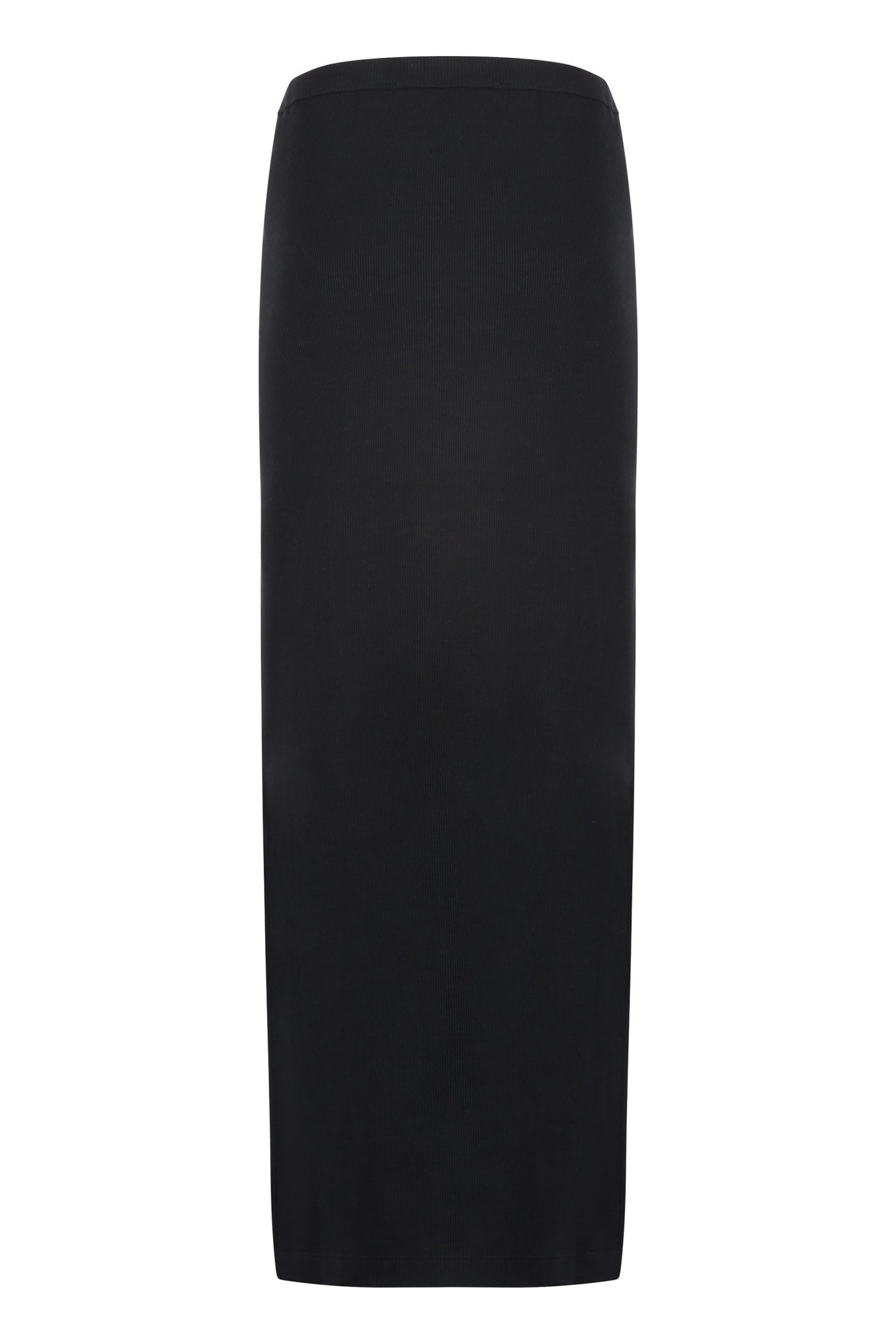 Alexander Wang Cotton Maxi Skirt In Black