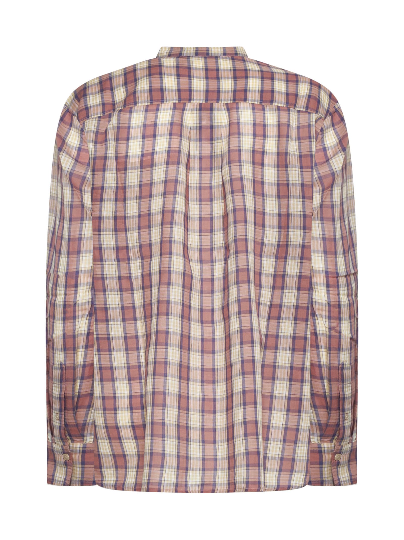 Shop Marant Etoile Shirt In Antik Pink/yellow