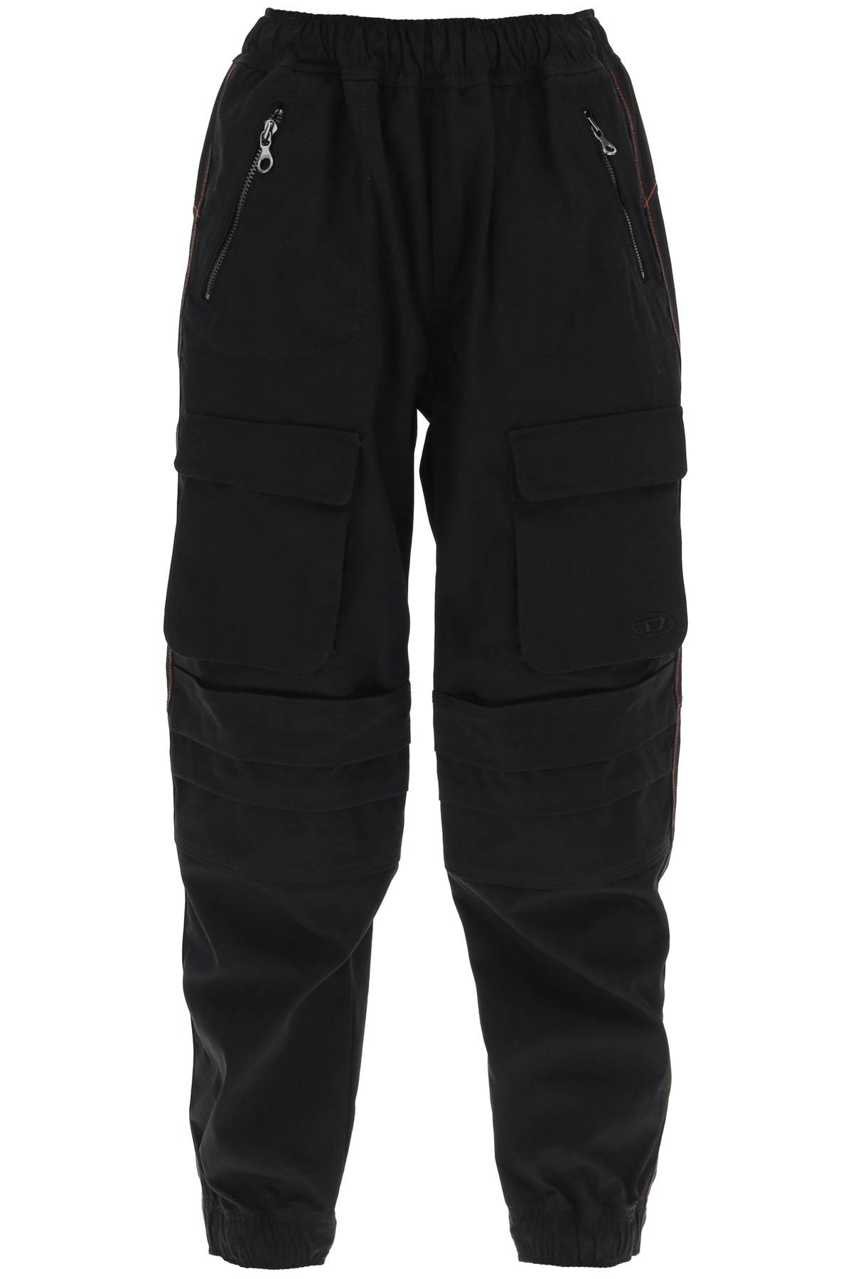 Shop Diesel Mirt Cargo Pants In Xx Black