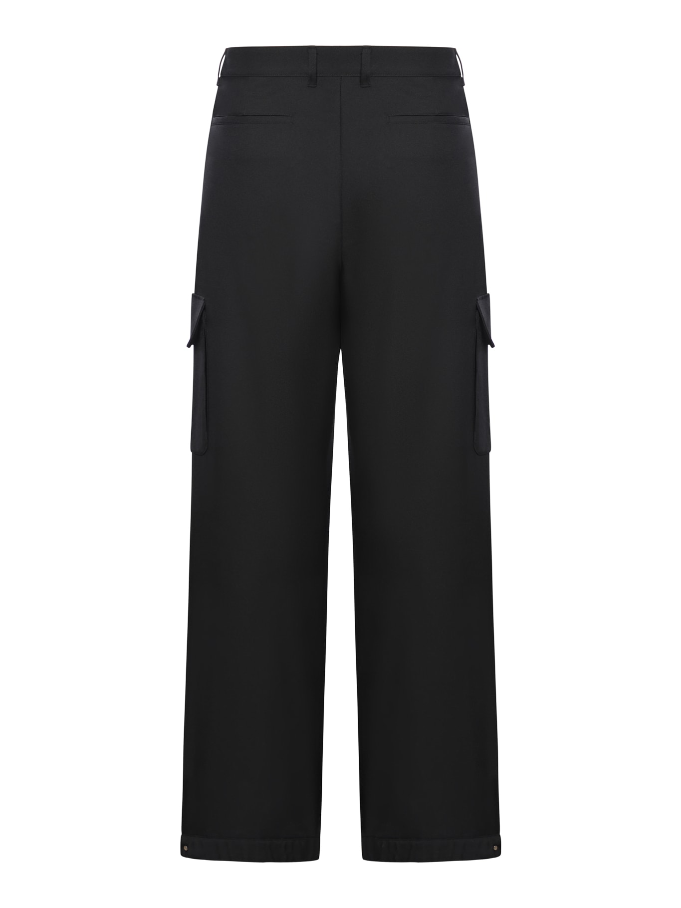 Shop Off-white Ow Emb Drill Cargo Pant In Black