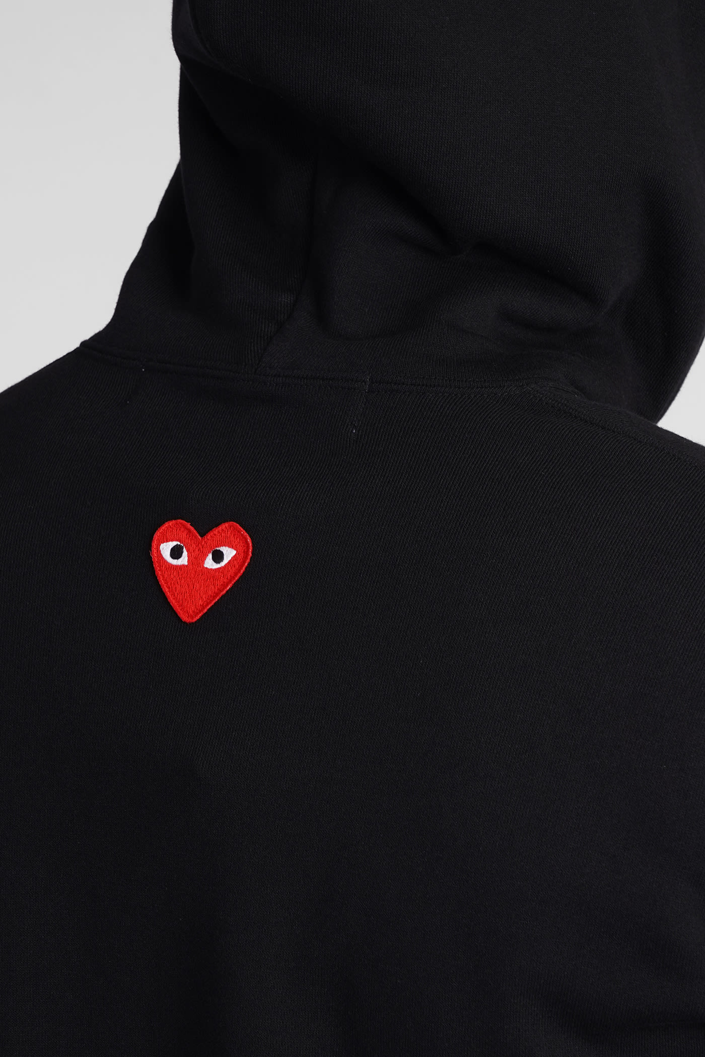 Shop Comme Des Garçons Play Sweatshirt In Black Cotton