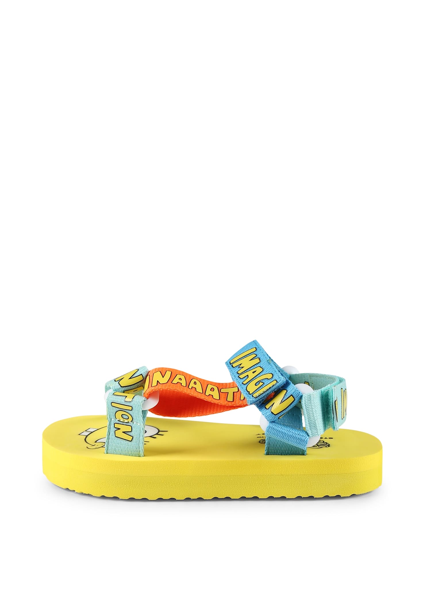 Stella Mccartney Yellow Sandals For Kids With Spongebob In Yellow