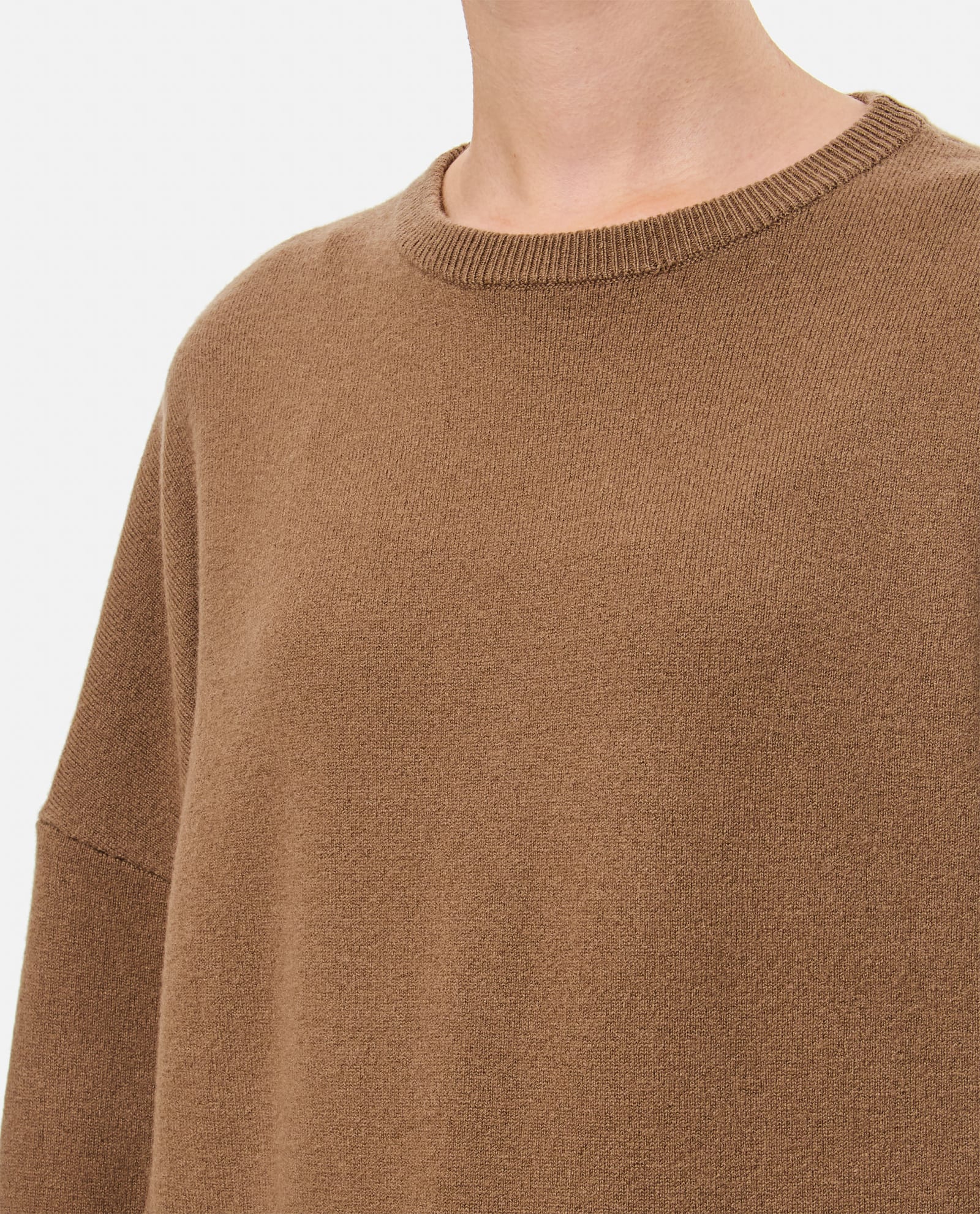 Shop Extreme Cashmere Tes Cashmere Sweater In Brown