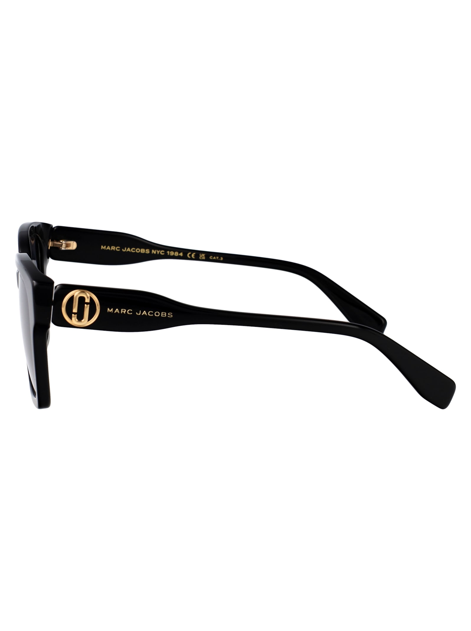 Marc Jacobs Acetate Square Sunglasses In Black