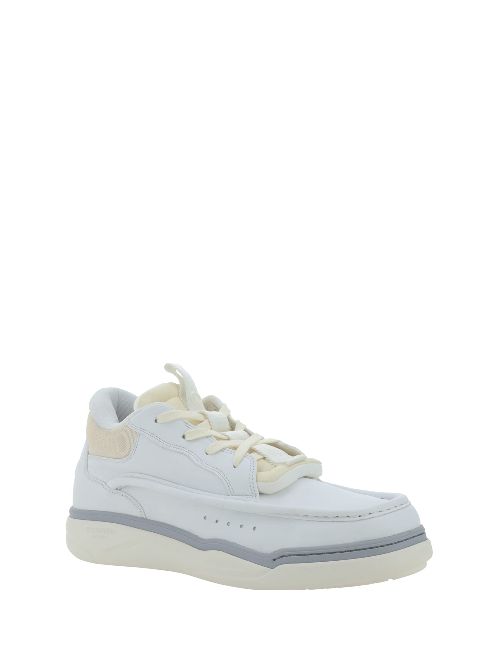 Shop Valentino Sneakers In Bianco/l Ivory N-l Iv N-l Iv N/b