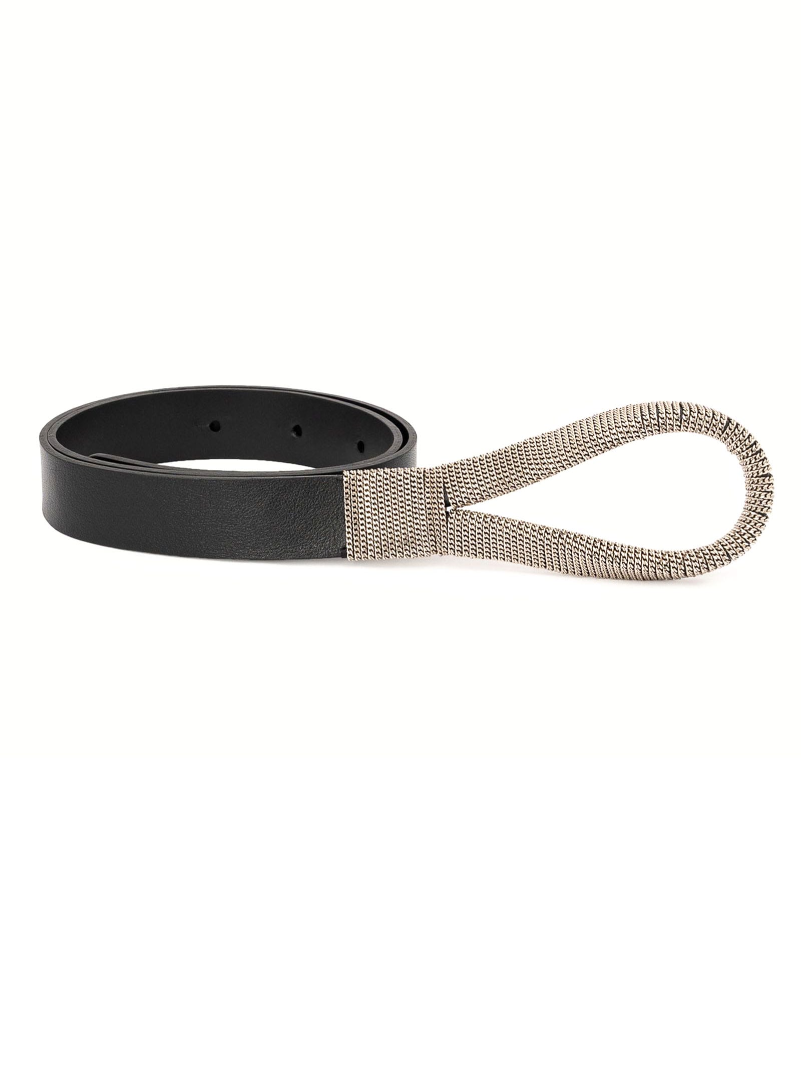 Nappa Chain Leather Belt