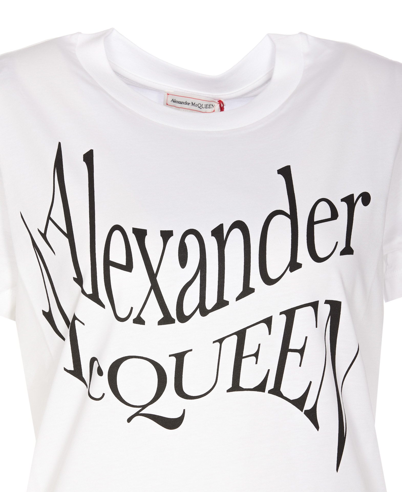 Shop Alexander Mcqueen Logo T-shirt In White