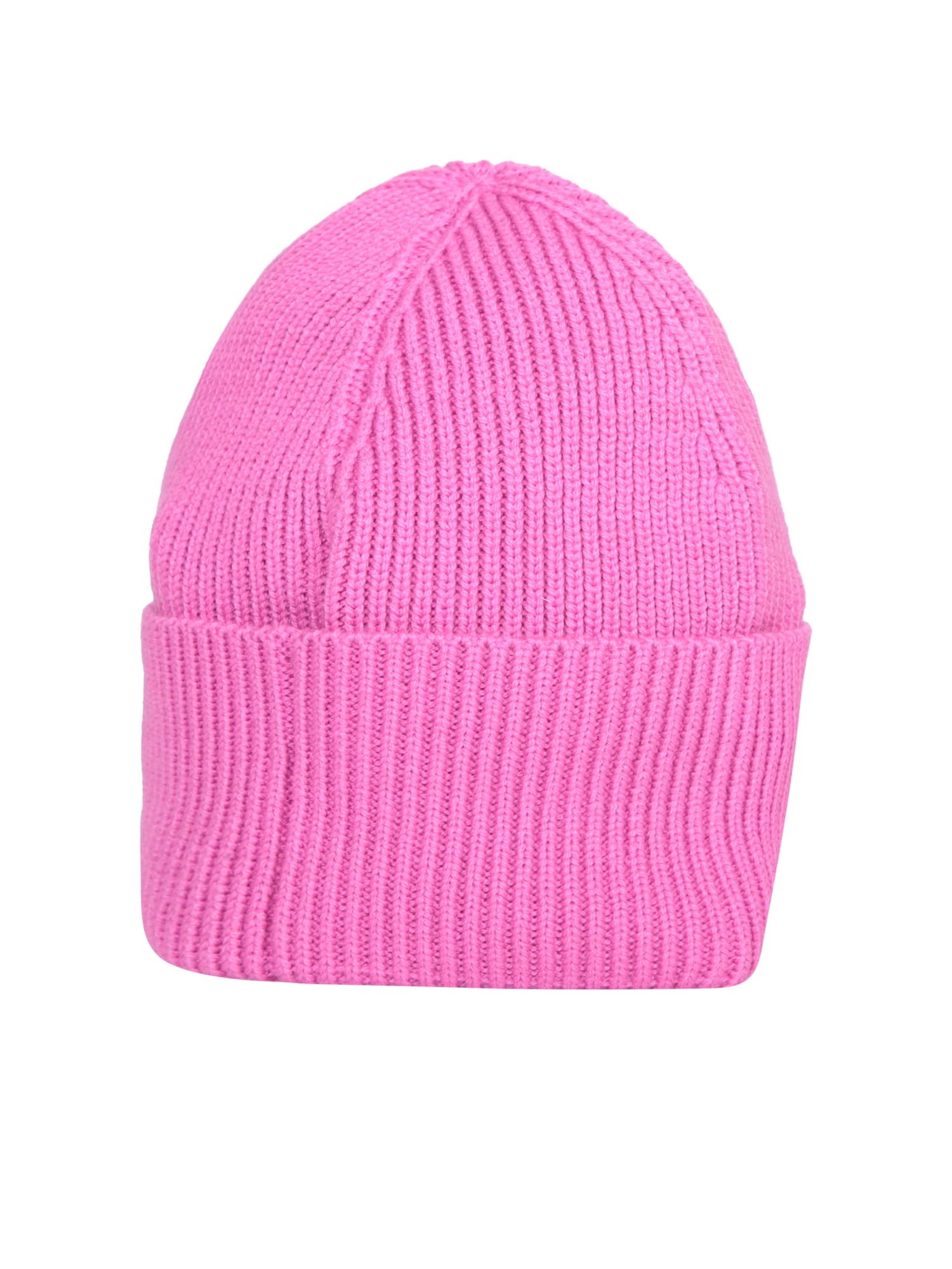 Shop Palm Angels Logo Fuxia Beanie In Pink