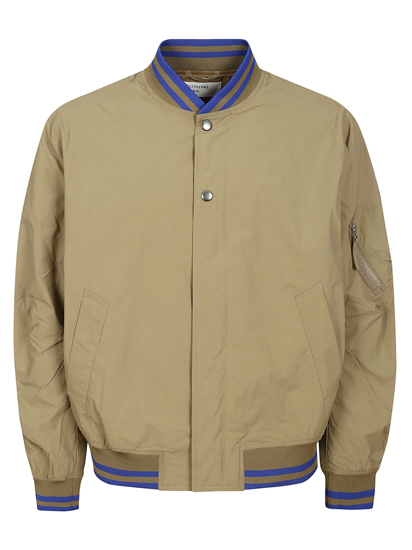 Shop Universal Works Ns Bomber Jacket In Sand