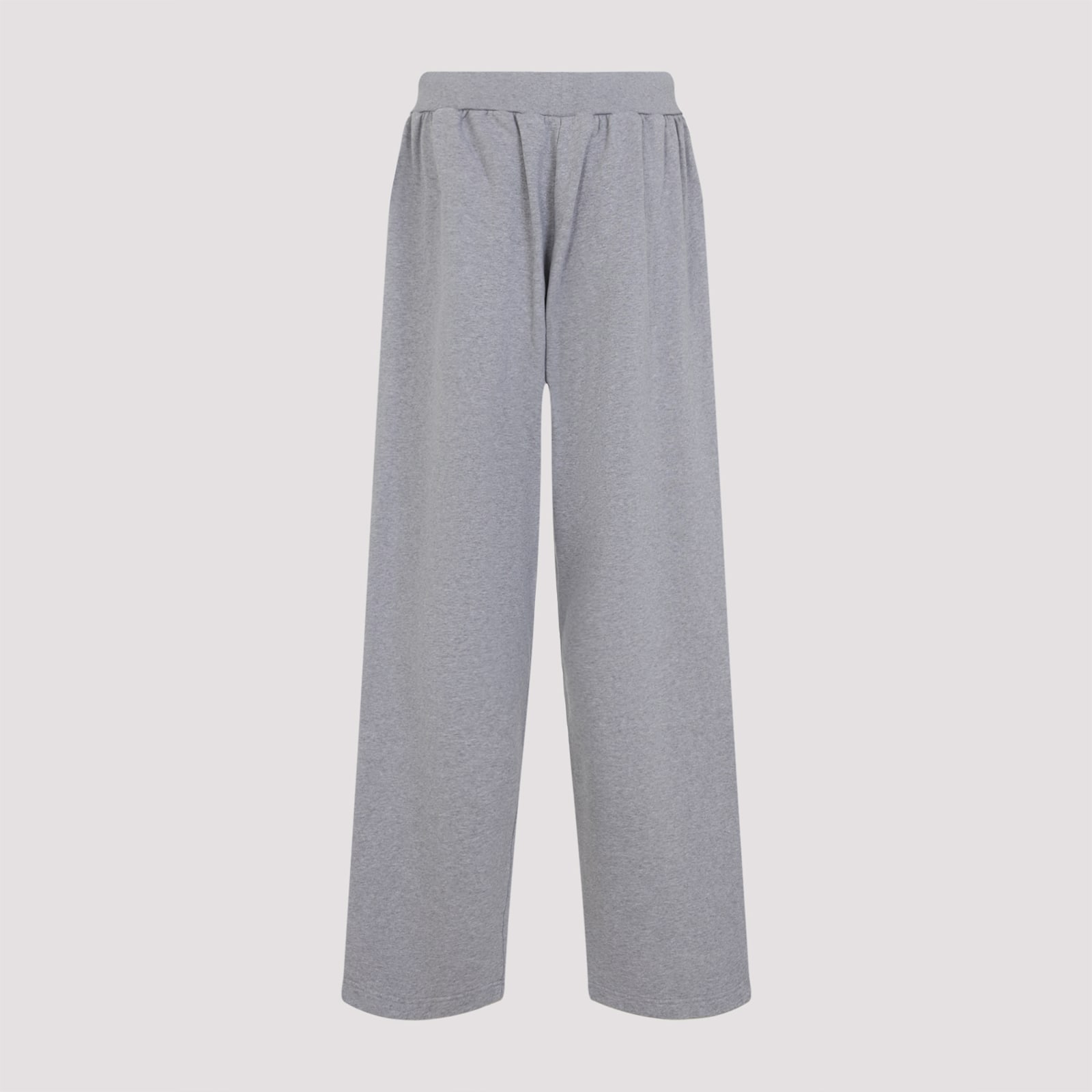 Balenciaga Wide Grey Uniform Merch Trousers In Gray