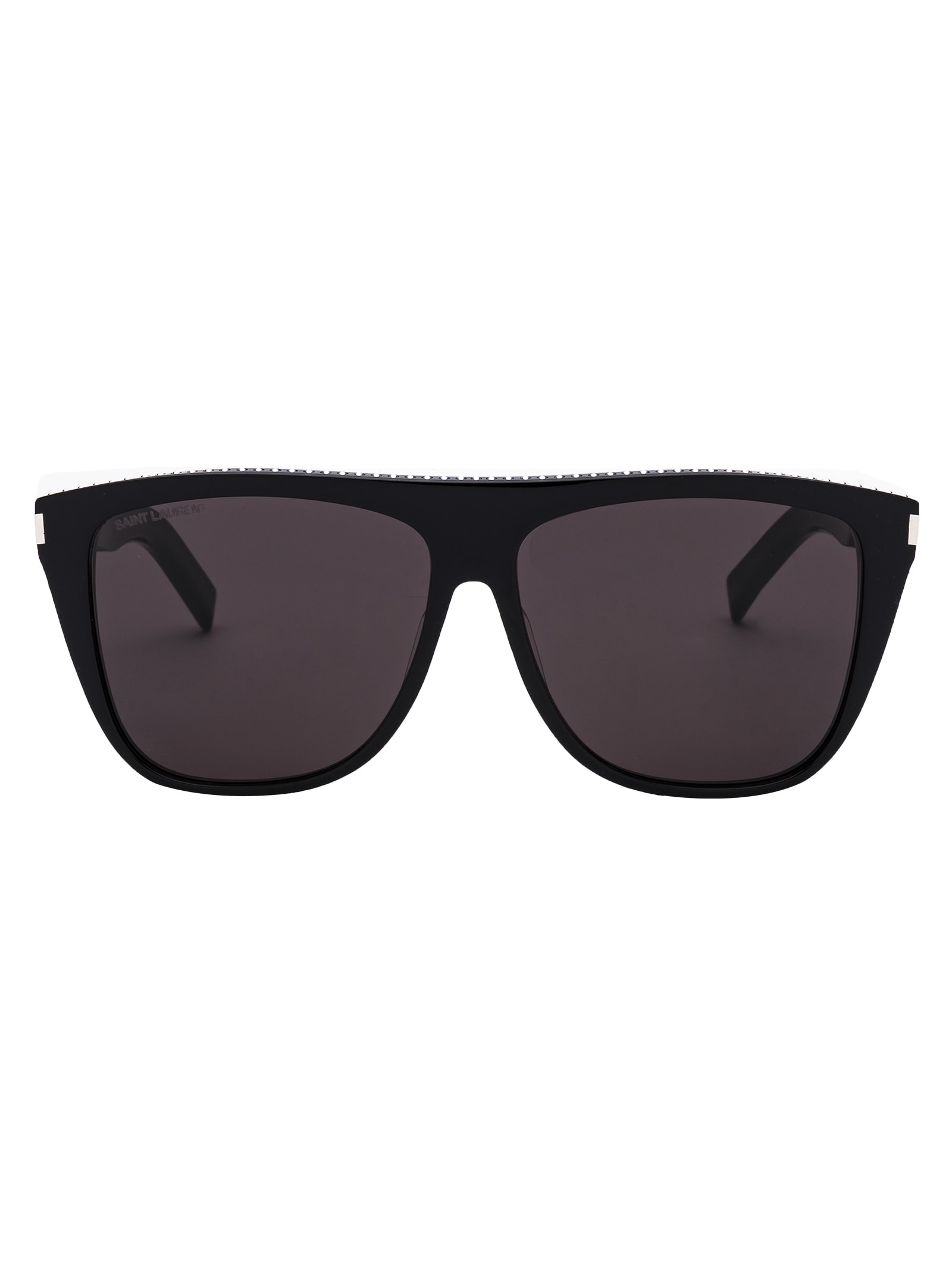 Saint Laurent Sl 1 Sunglasses In 022 Black Black Grey