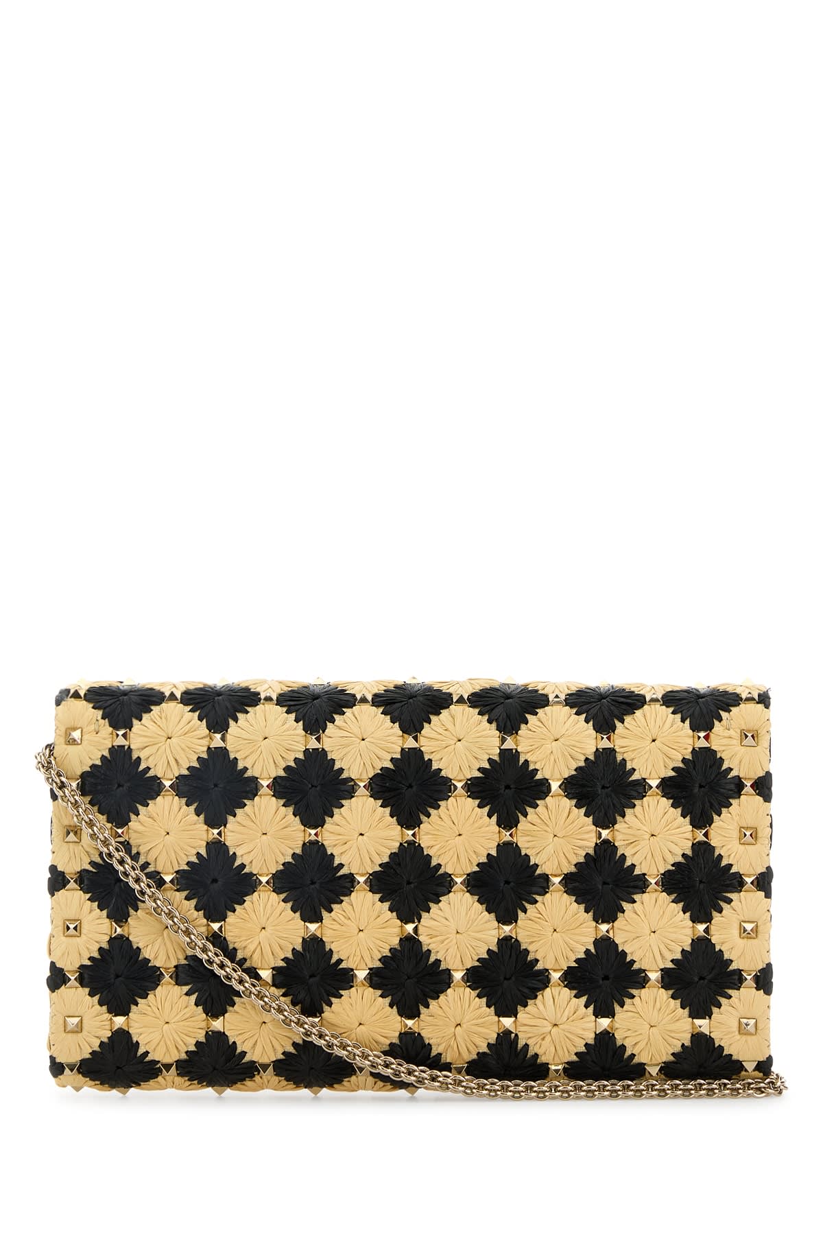 Valentino Shoulder Bag Rockstud S In Naturalenero
