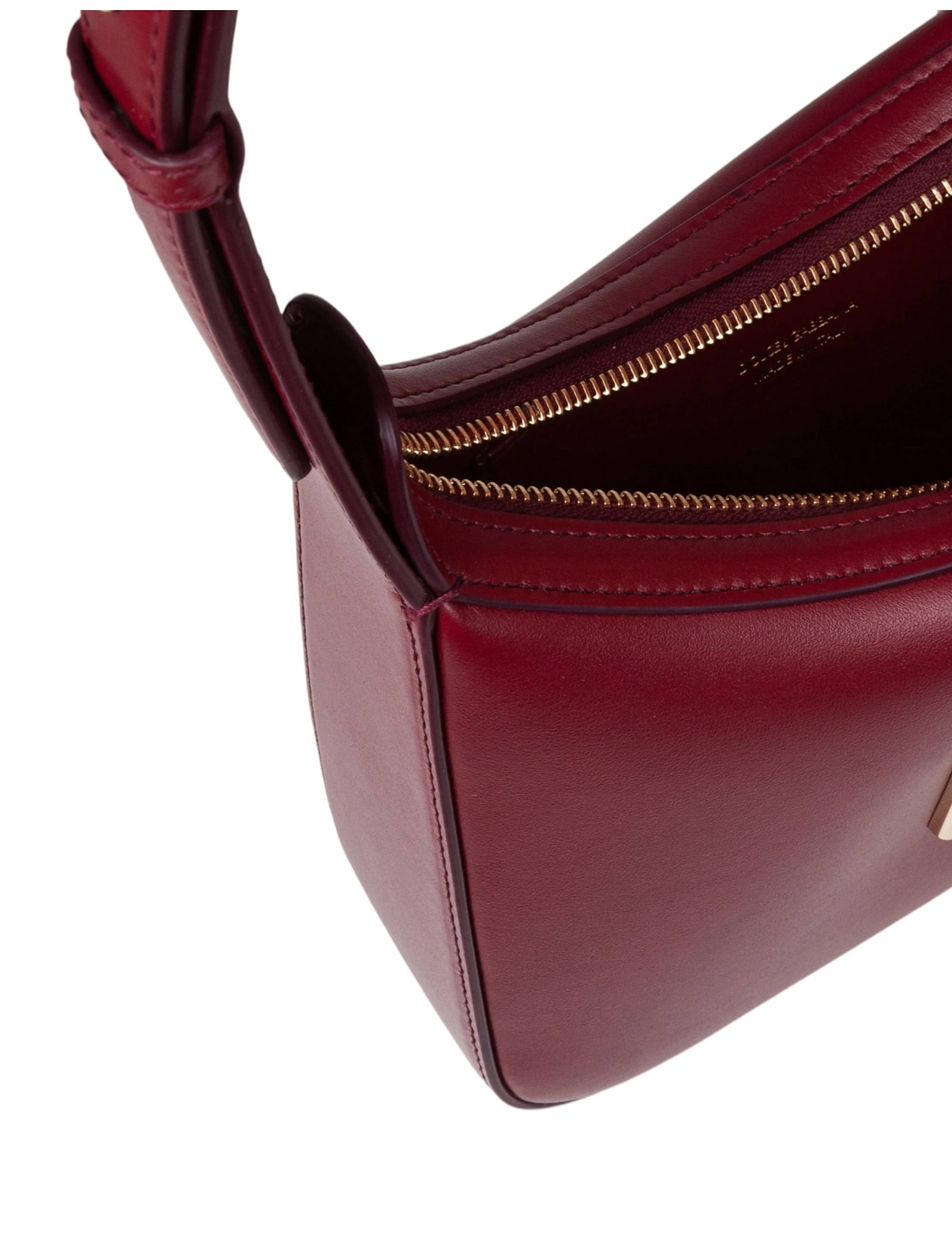Dolce & Gabbana 3.5 Shoulder Bag In Leather With Dg Logo Color Tape In Burgundy
