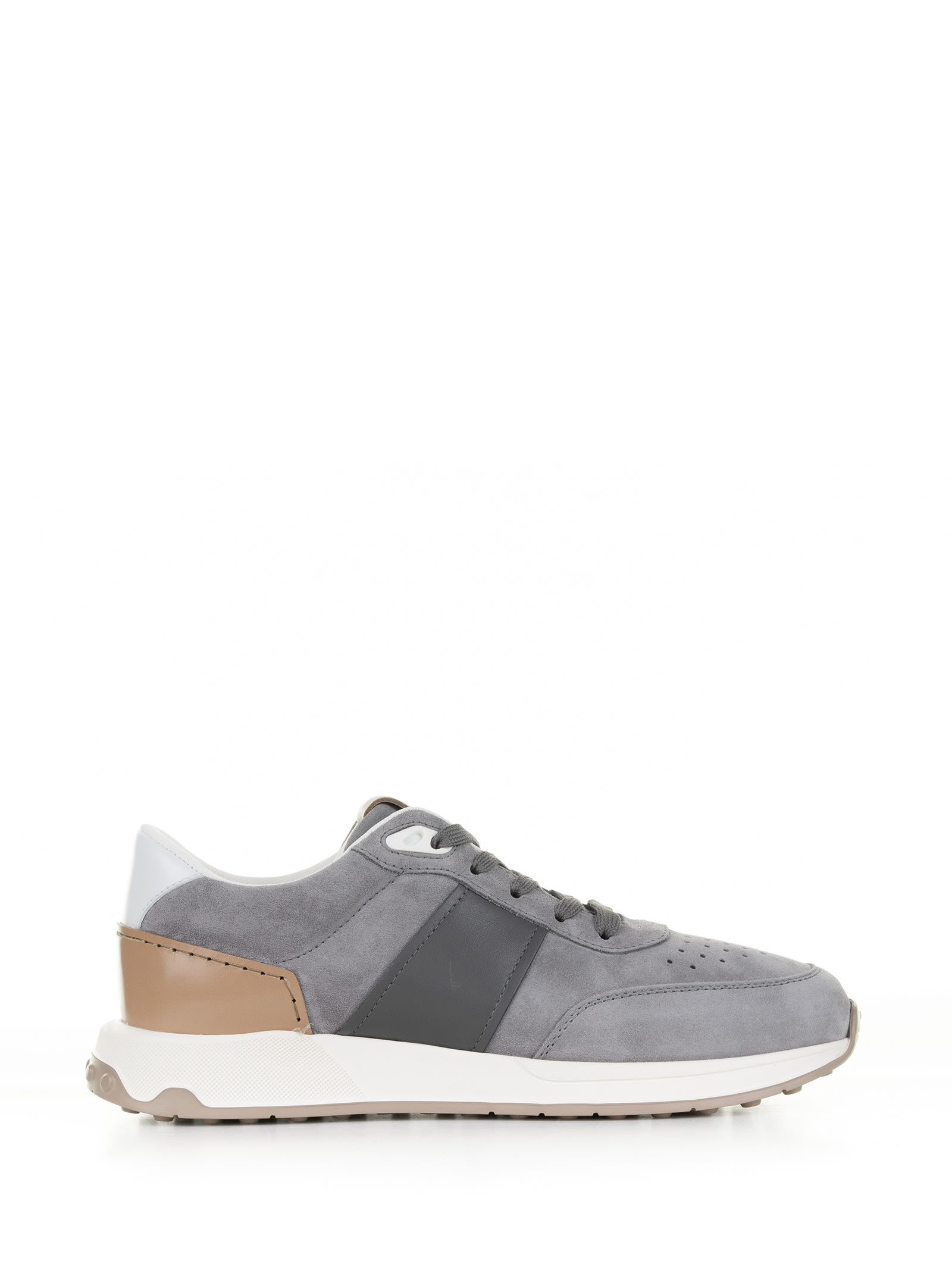 TOD'S GRAY SUEDE SNEAKER
