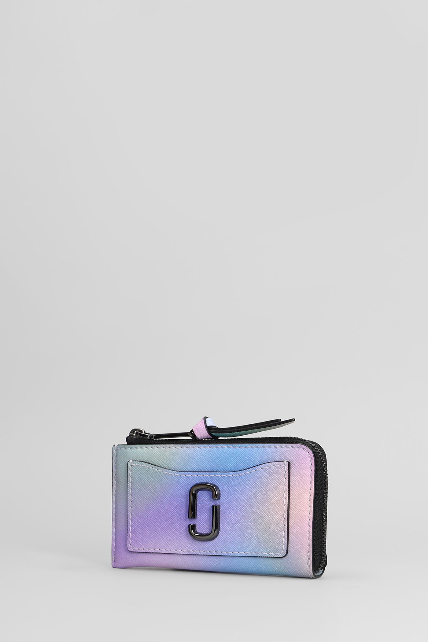 Marc Jacobs The Airbrush Utility Snapshot Top Zip Blue Multi Leather W In Multi