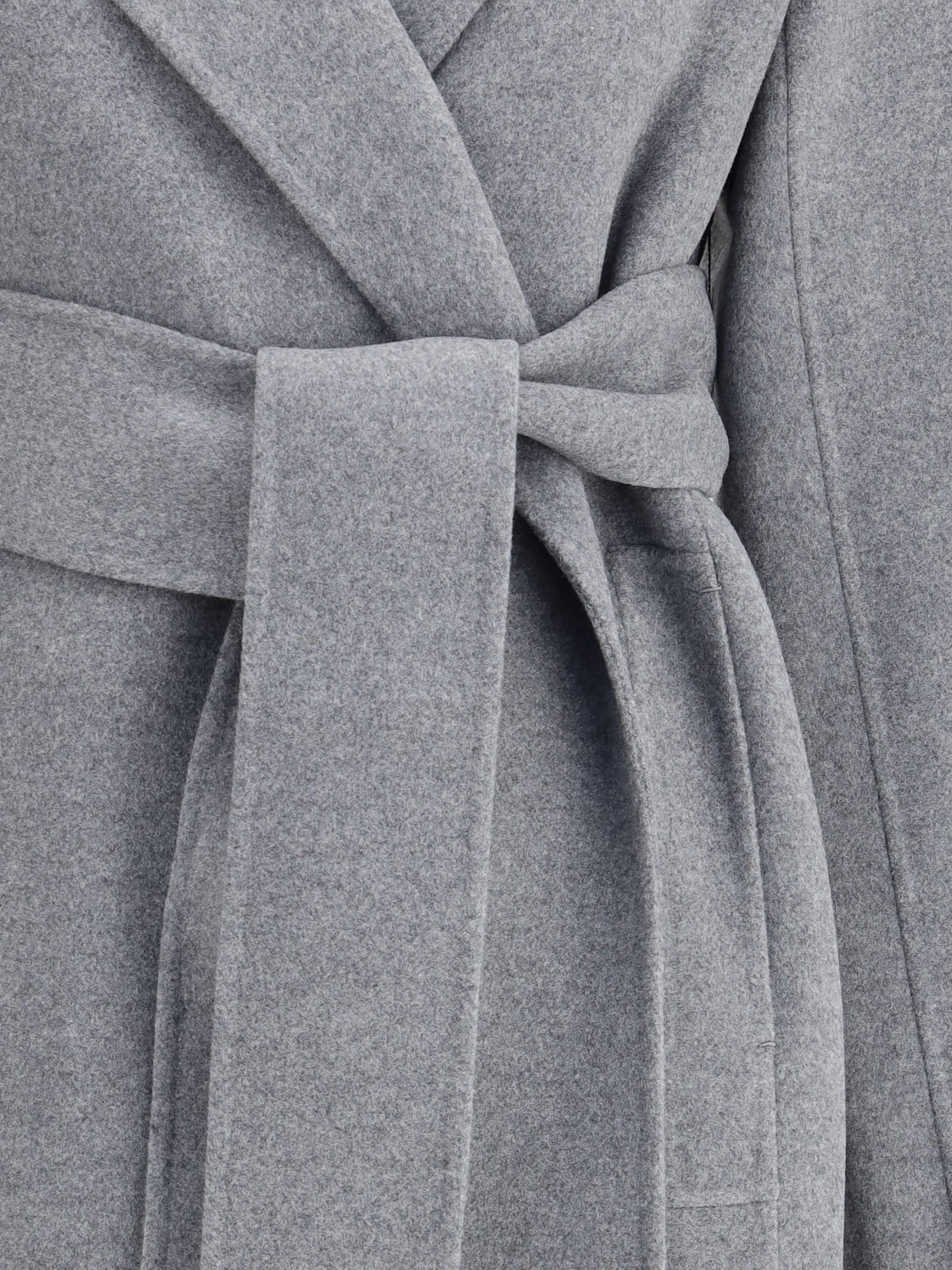 Khaite Deena Coat In Gray