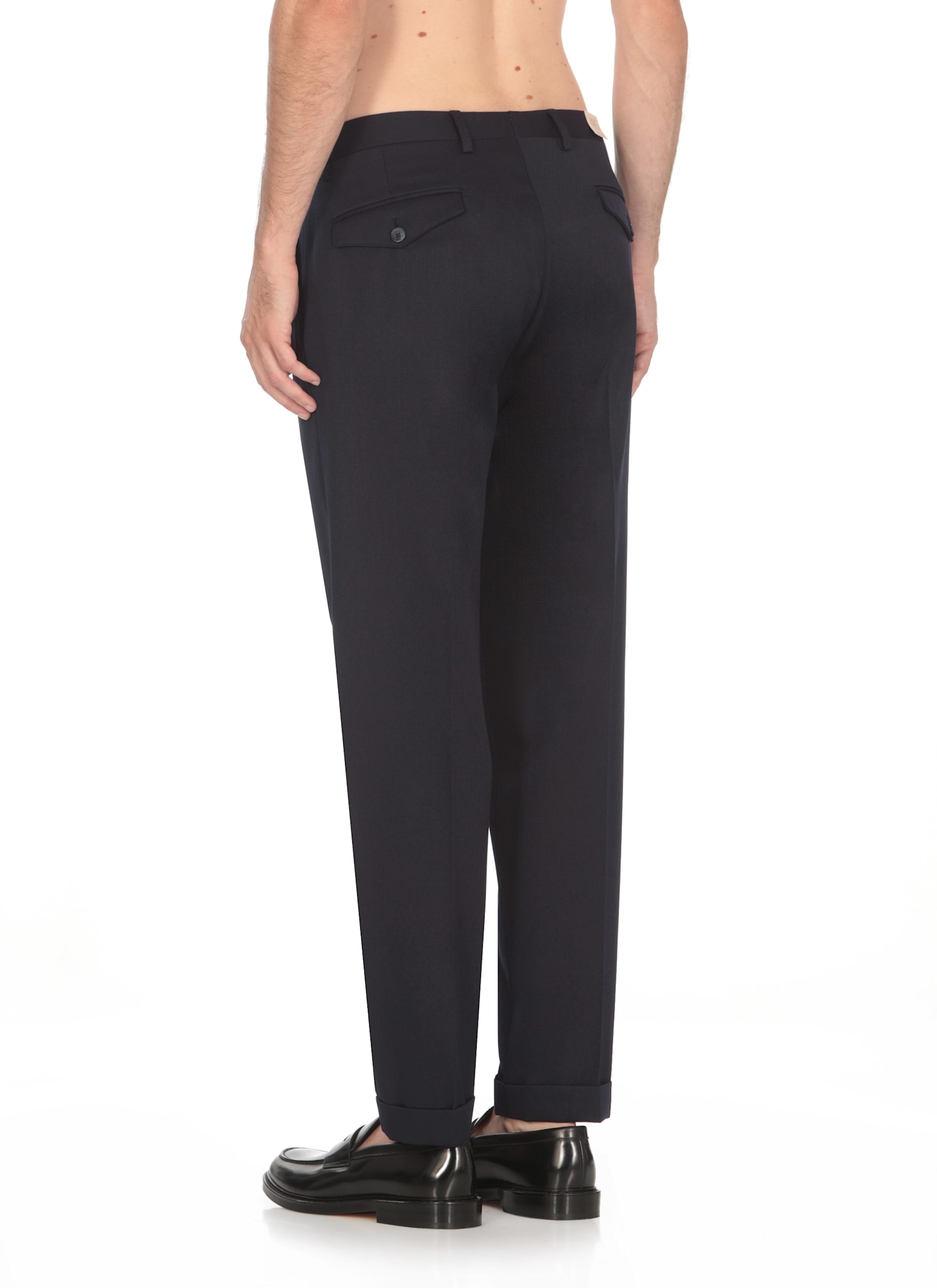 Shop Briglia 1949 Virgin Wool Pants In Blue