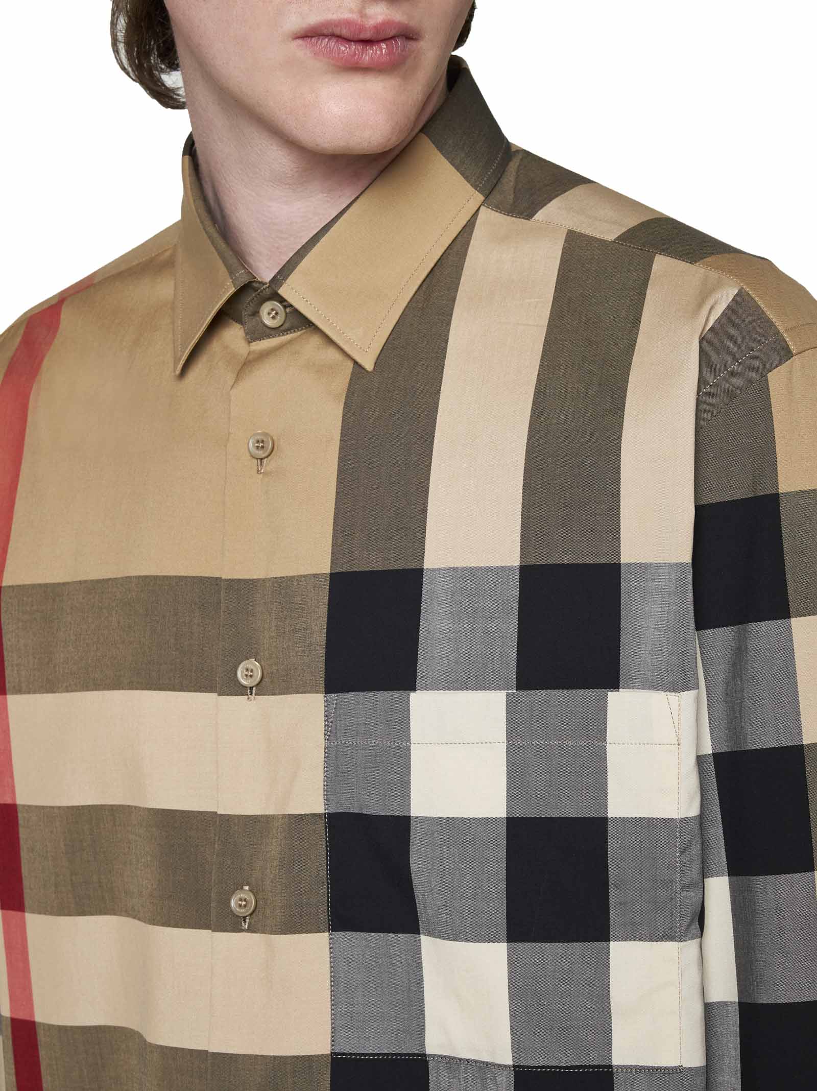 Shop Burberry Shirt In Beige