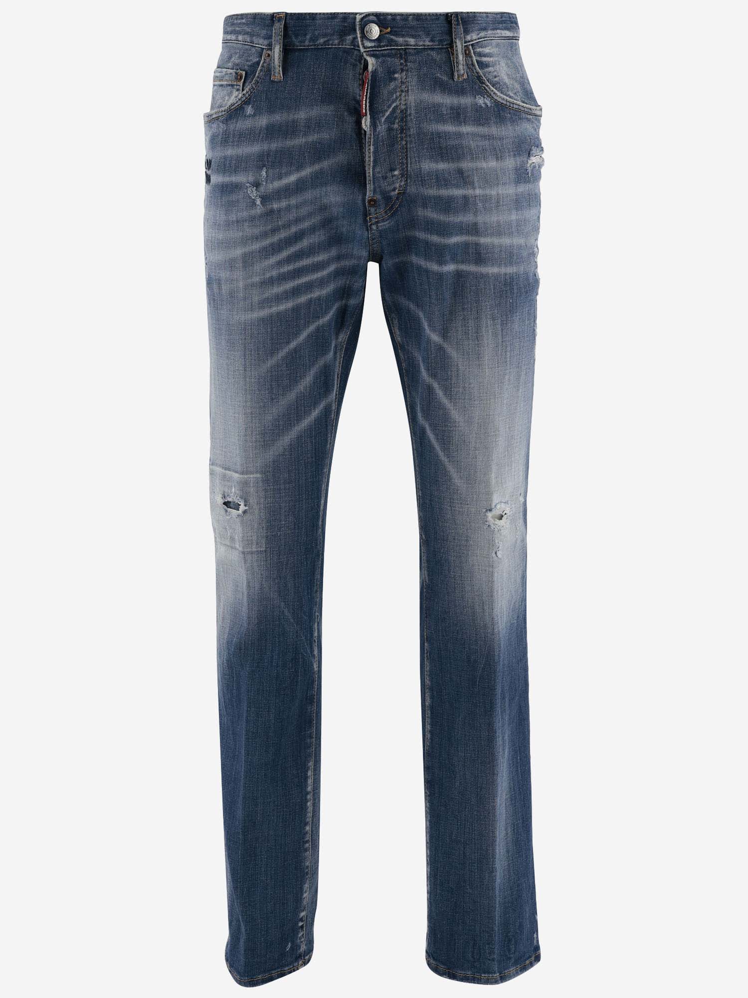 Dsquared2 Cotton Regular Jeans In Blue